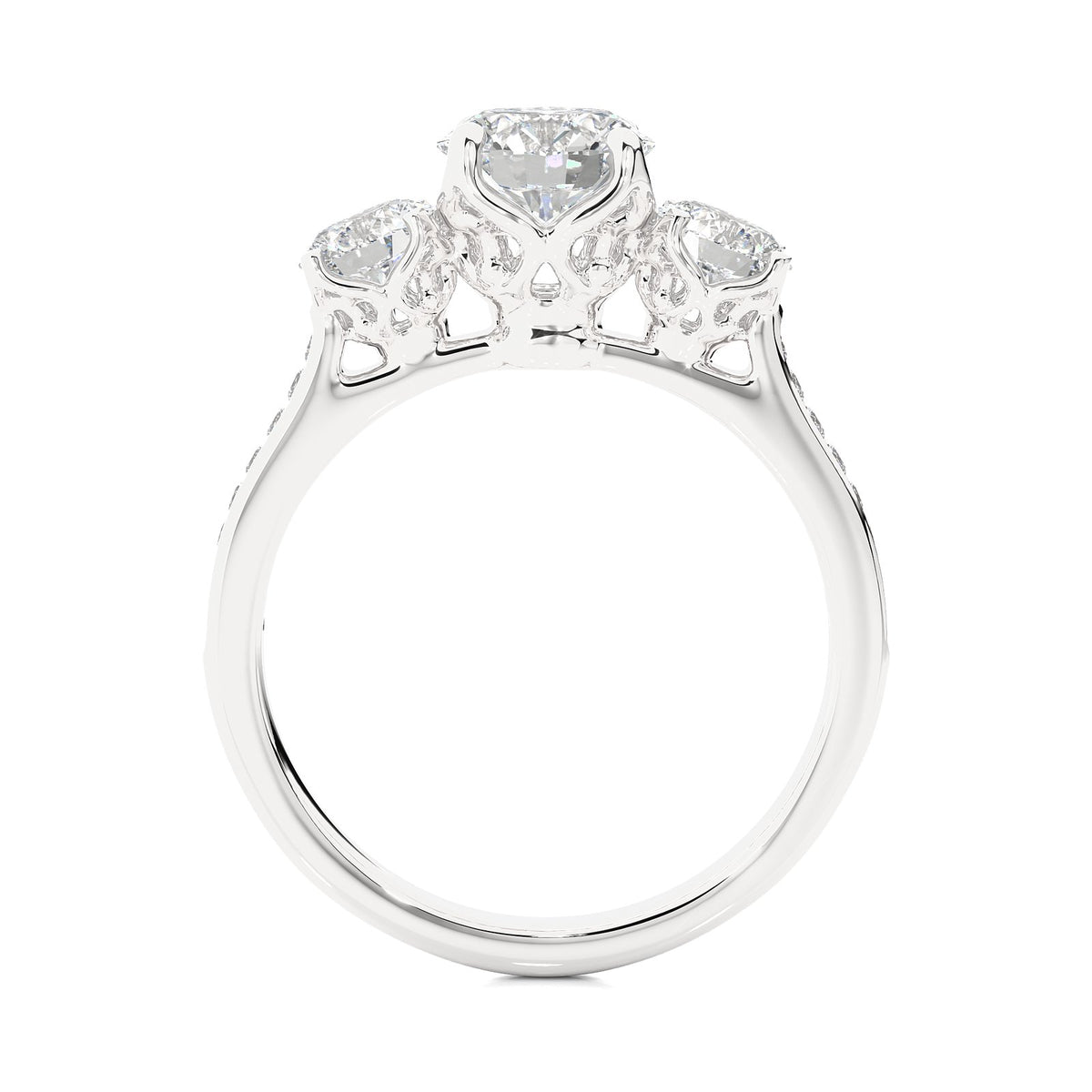 Solitaire Ring R3_RD_115 - WG