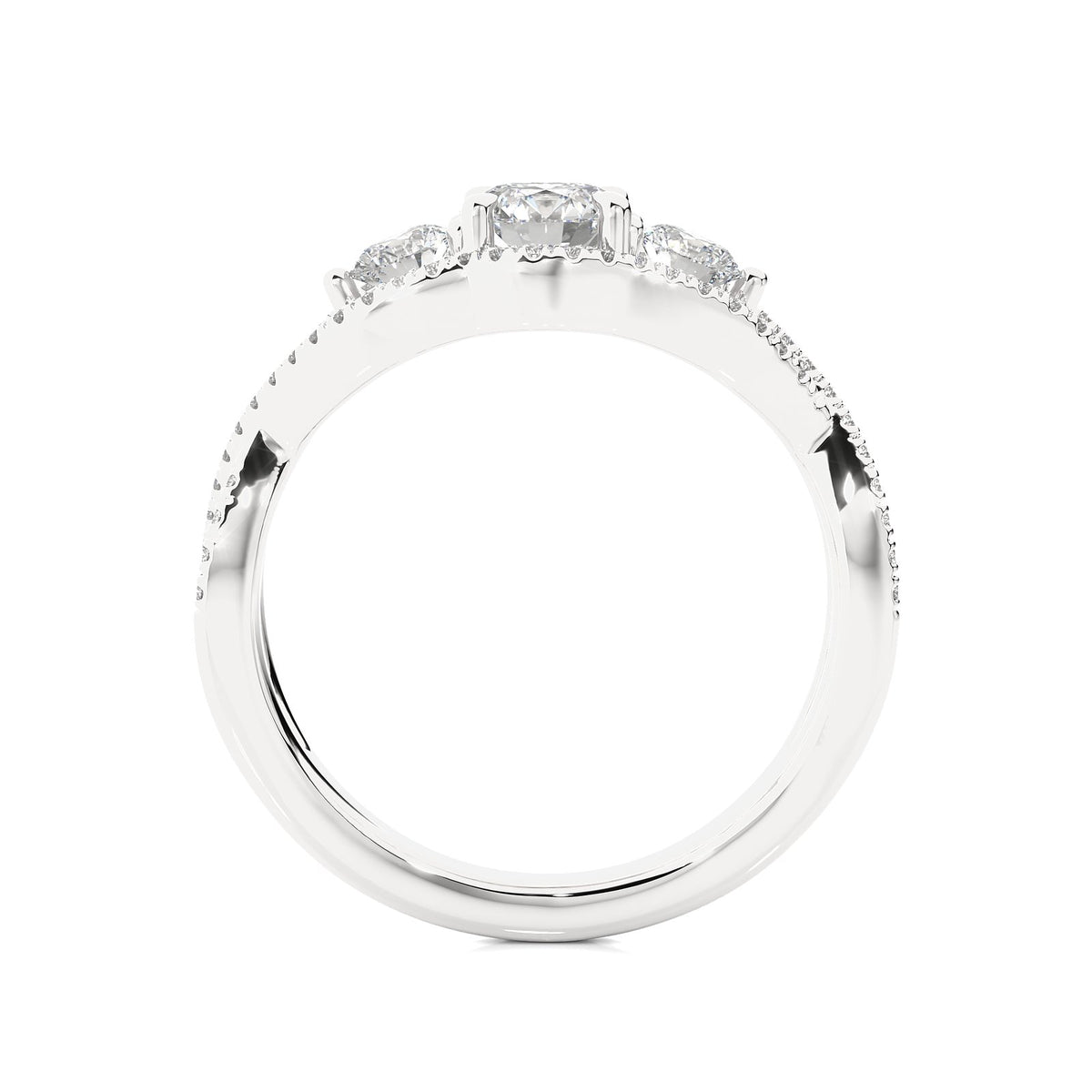 Solitaire Ring R3_RD_169 - WG
