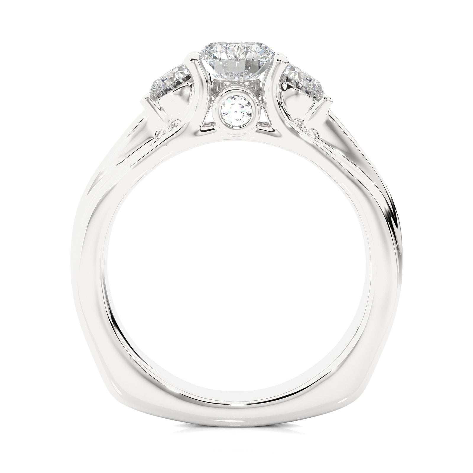Solitaire Ring R3_RD_144 - WG
