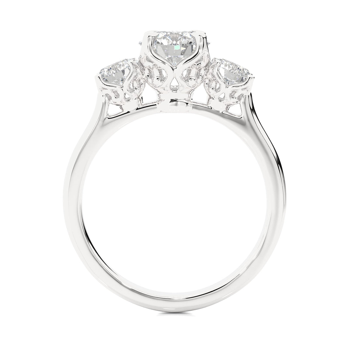 Solitaire Ring R3_RD_112 - WG