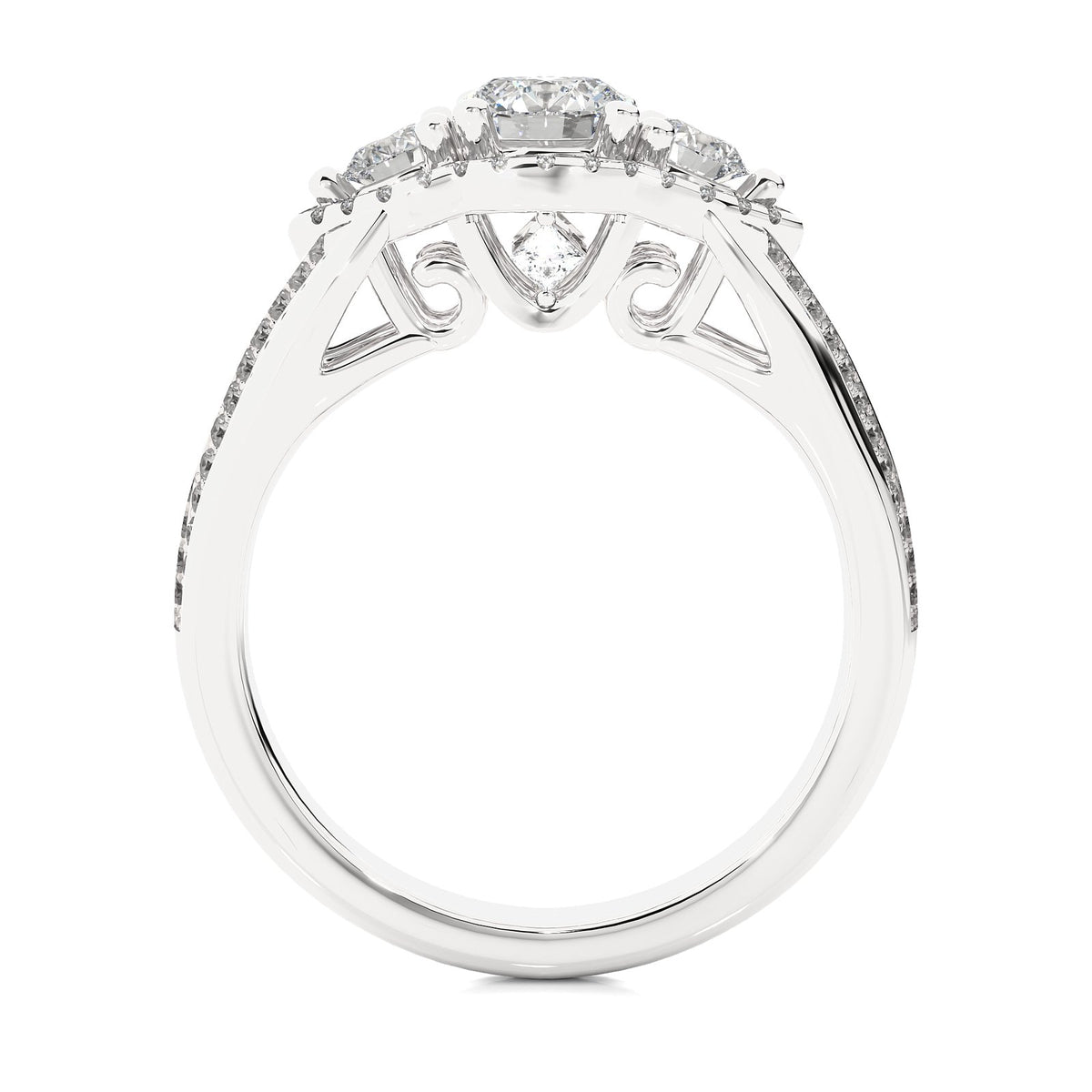 Solitaire Ring R3_RD_173 - WG