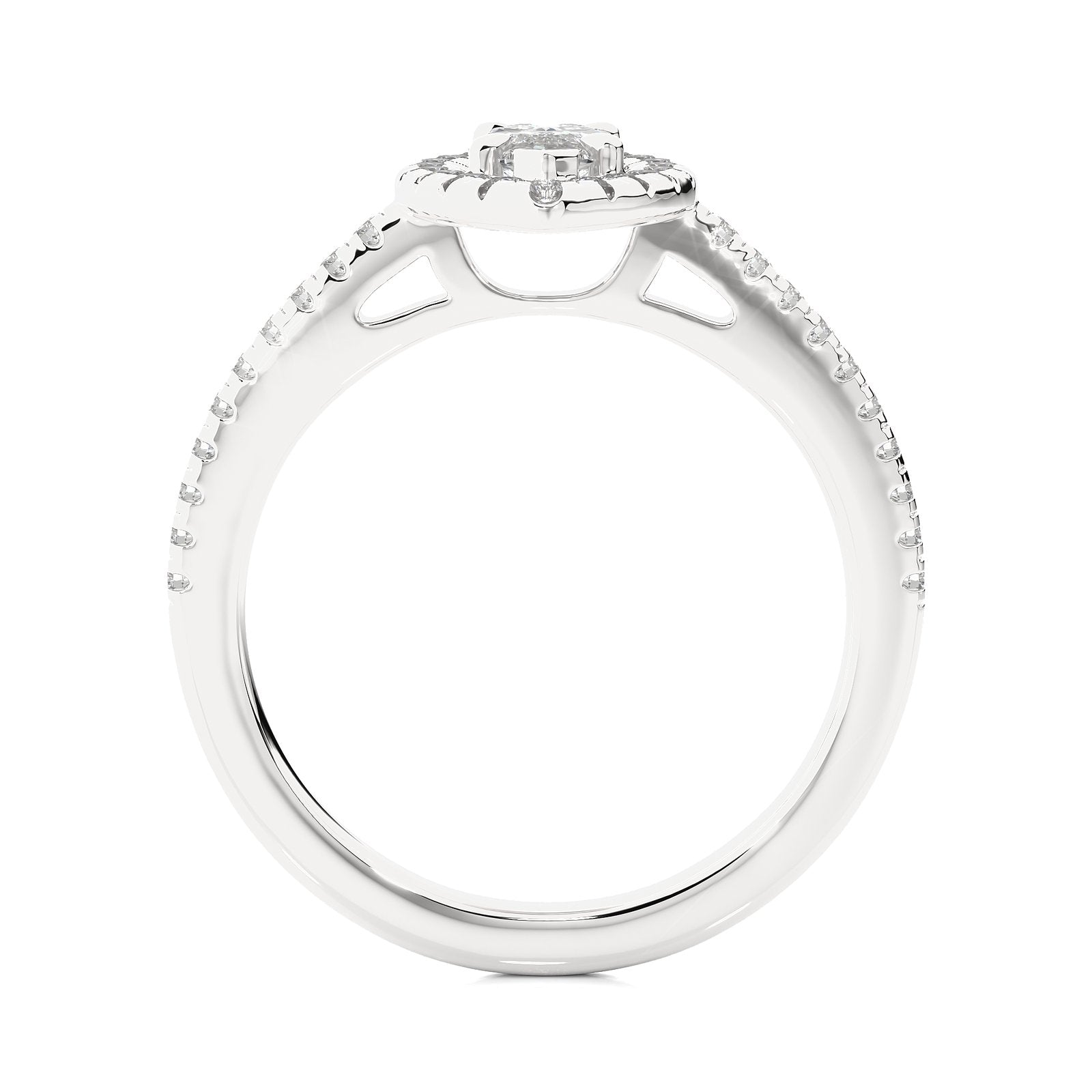 Solitaire Ring RH_MQ_122 - WG