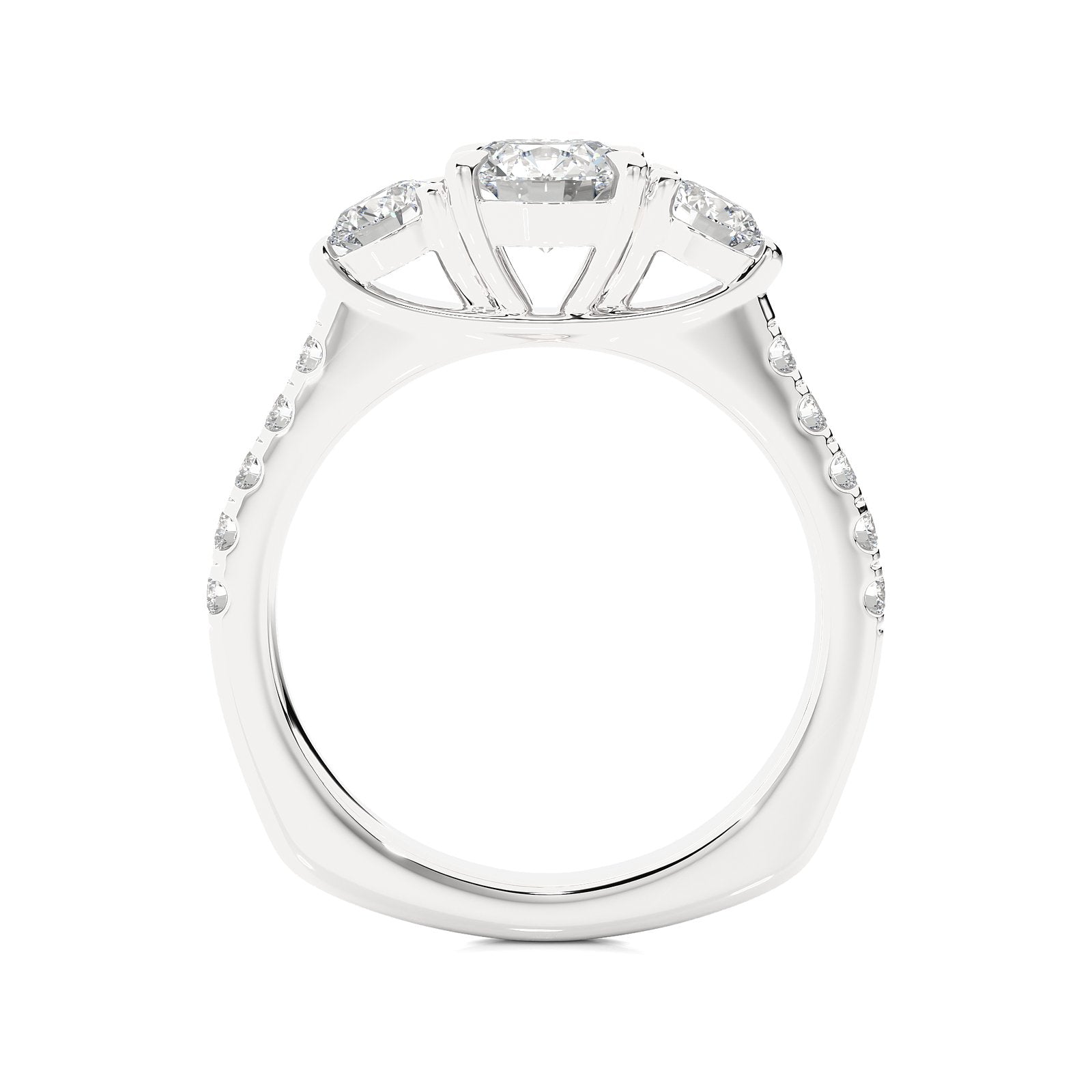 Solitaire Ring R3_RD_145 - WG