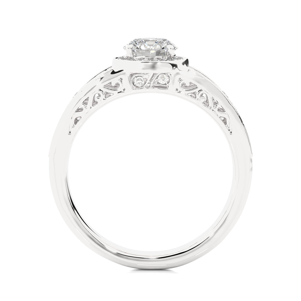 Solitaire Ring RH_RD_208 - WG