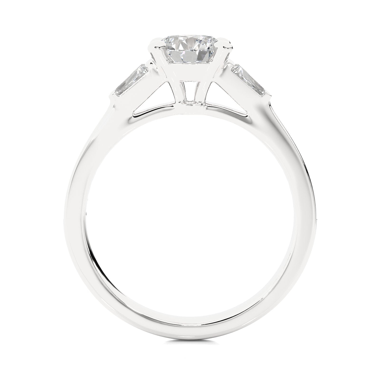 Solitaire Ring R3_RD_125 - WG