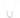 White gold horseshoe diamond necklace – full pendant and chain view