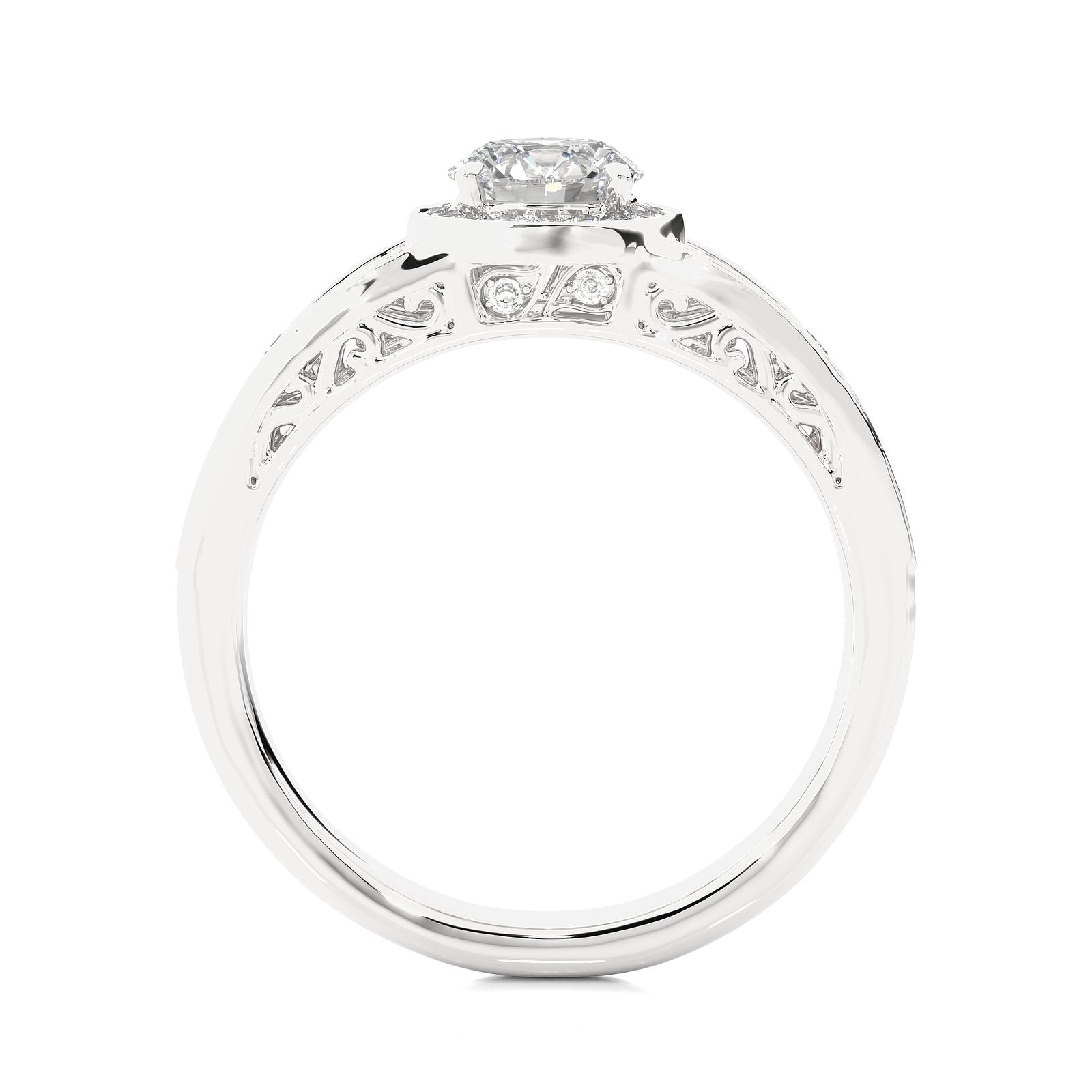 Solitaire Ring RH_RD_208 - WG