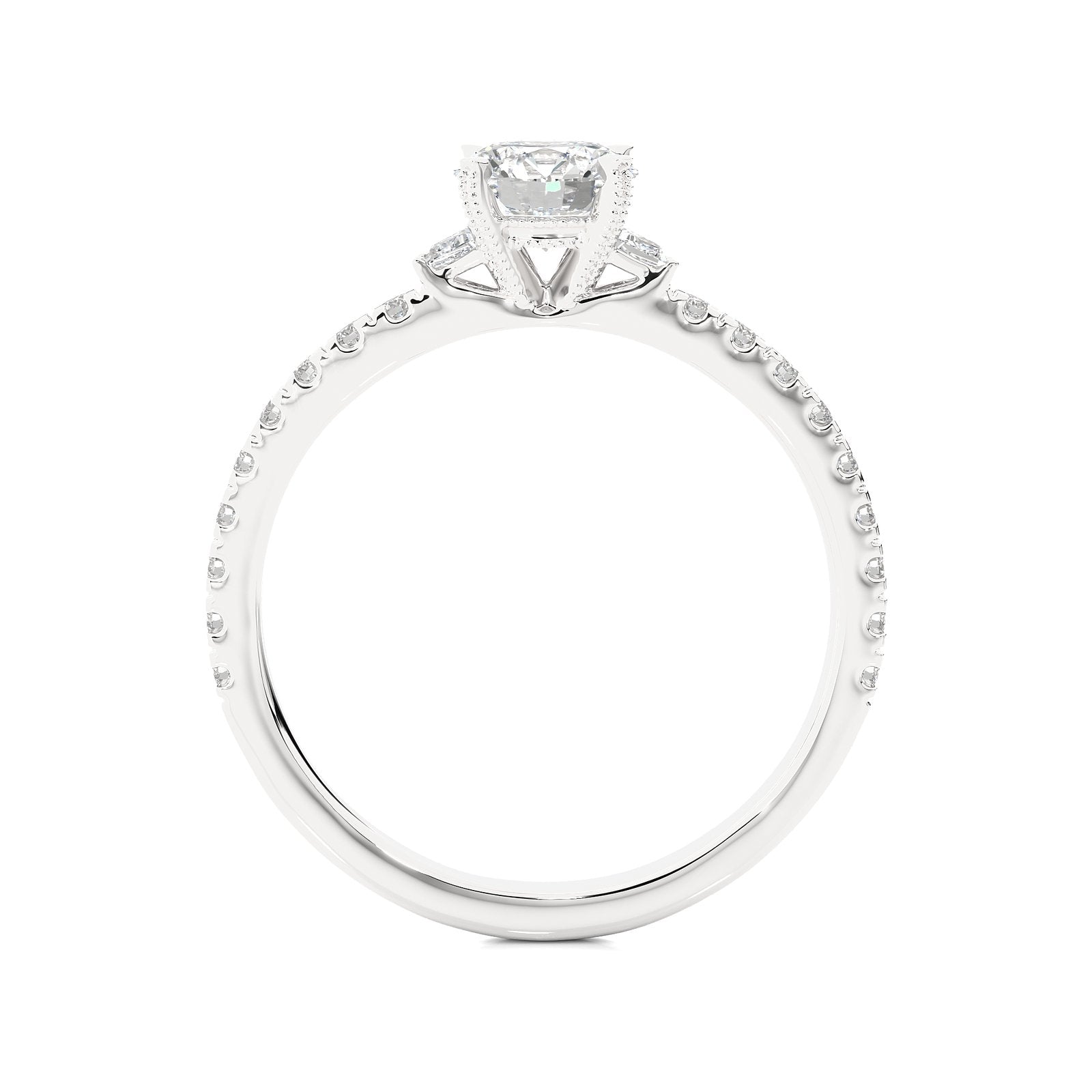 Solitaire Ring R3_RD_153 - WG