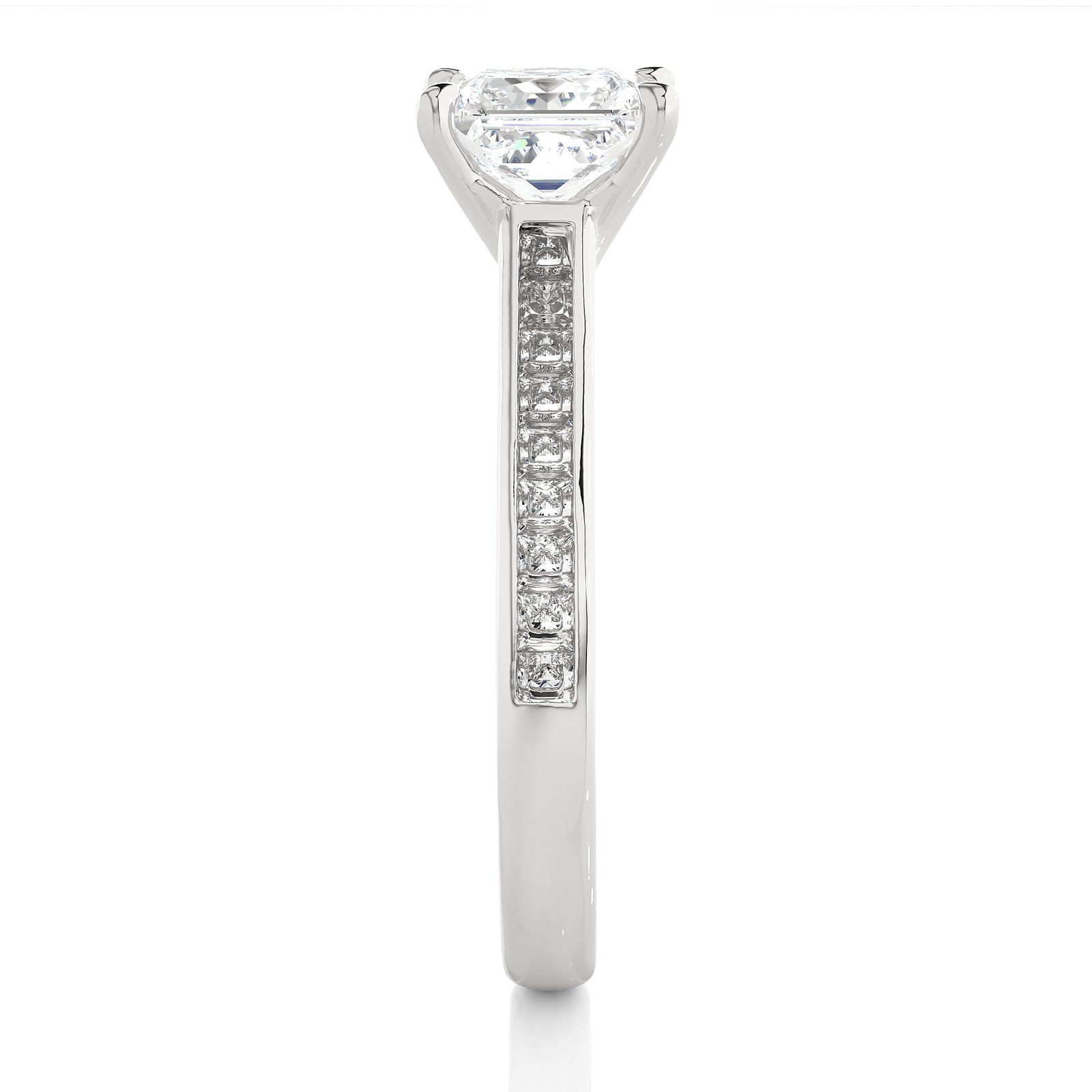 Solitaire Ring RC_PR_256 - WG