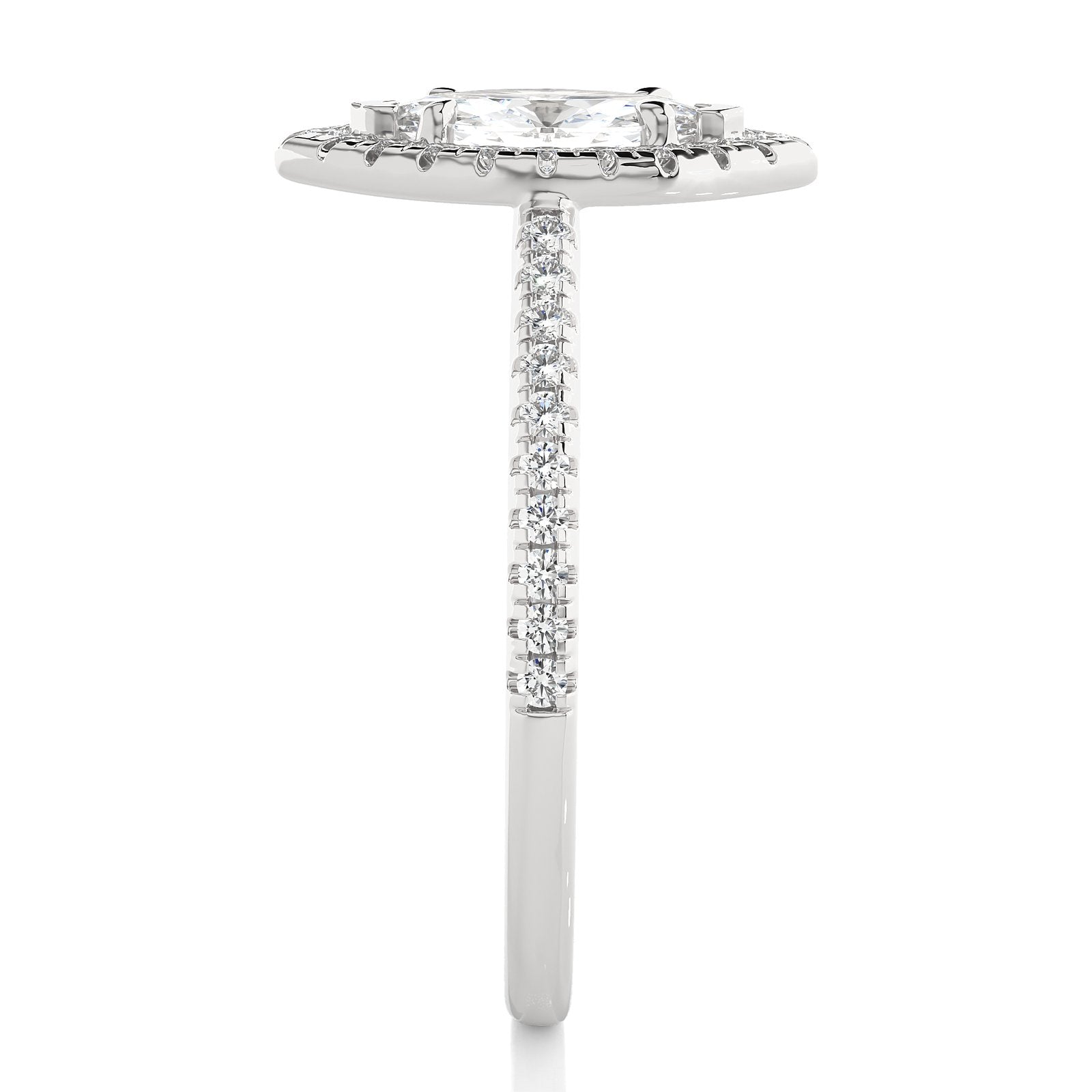 Solitaire Ring RH_MQ_122 - WG
