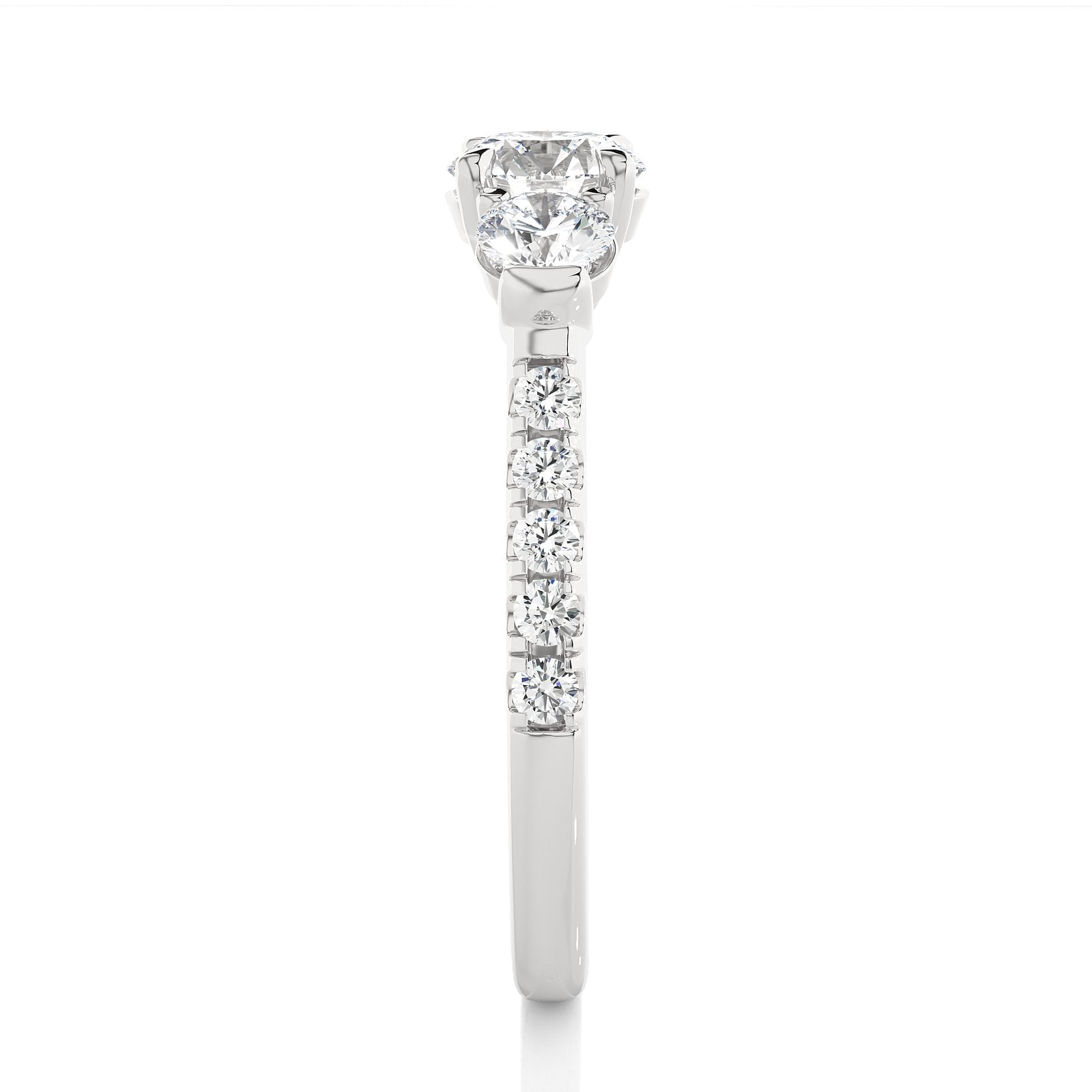 Solitaire Ring R3_RD_145 - WG