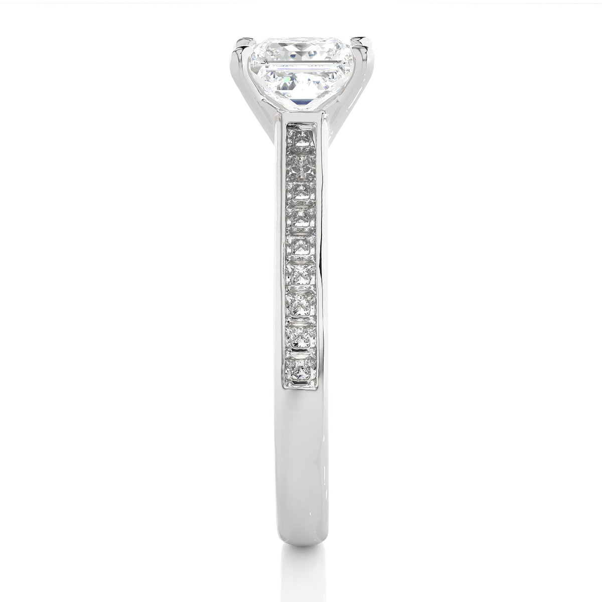 Solitaire Ring RC_PR_256 - WG