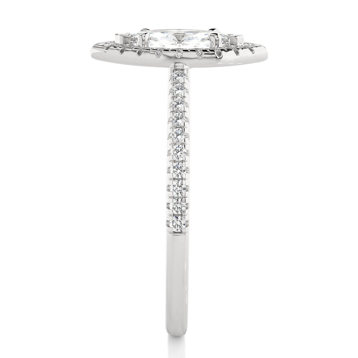 Solitaire Ring RH_MQ_122 - WG
