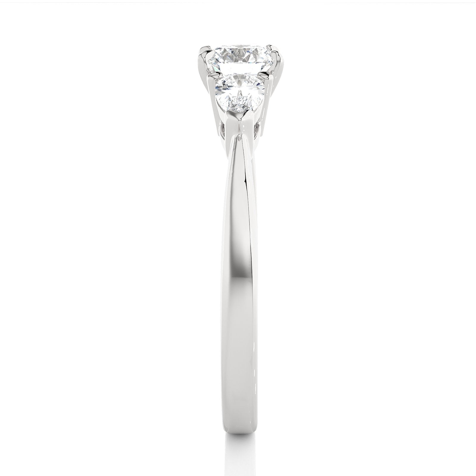 Solitaire Ring R3_RD_100 - WG
