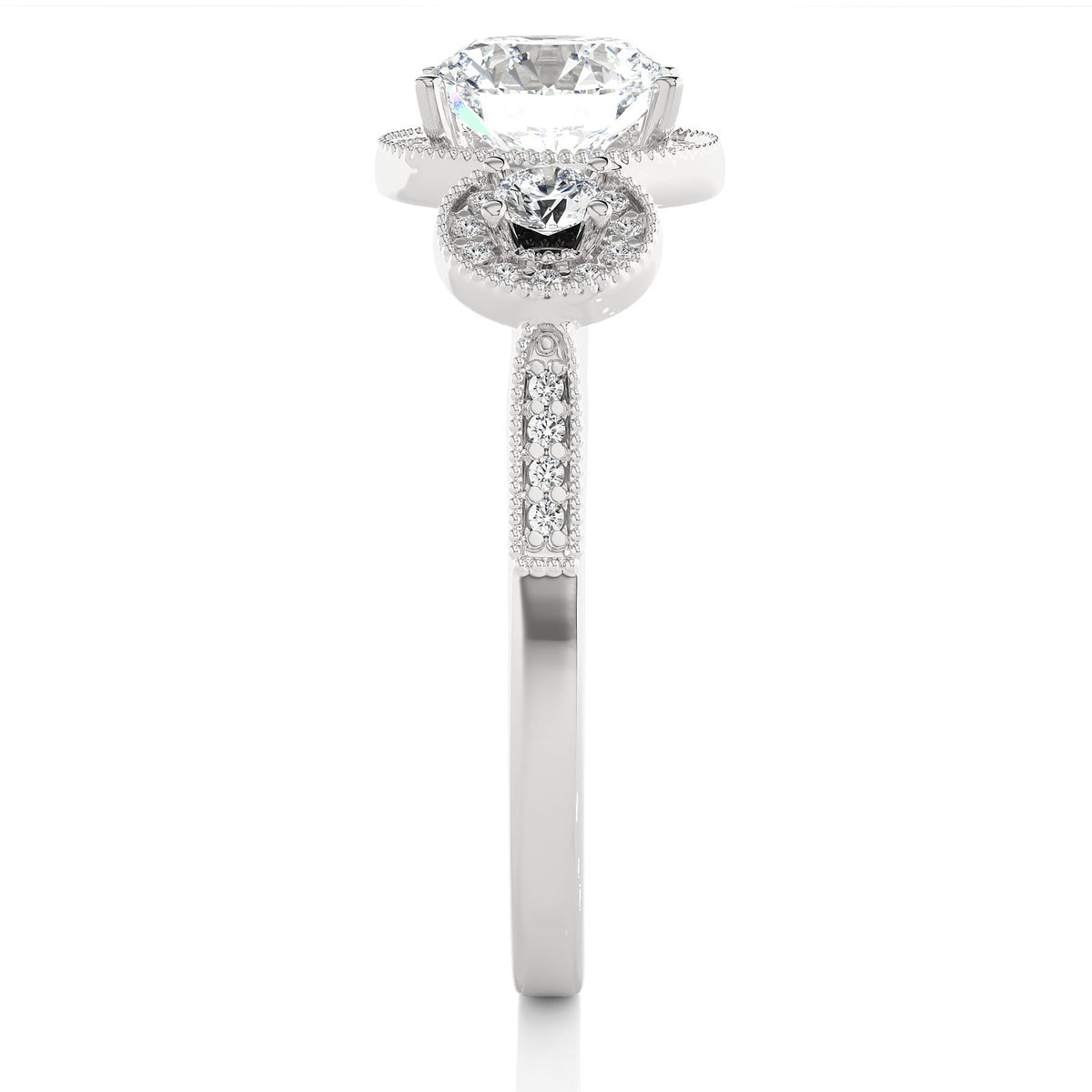 Solitaire Ring R3_RD_108 - WG