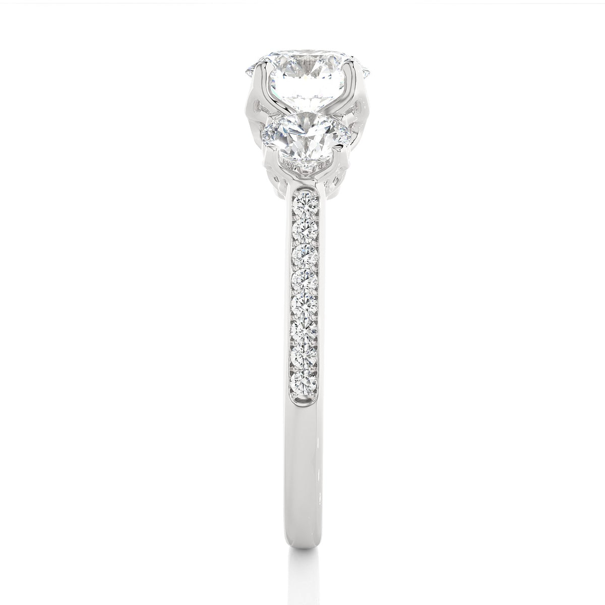 Solitaire Ring R3_RD_115 - WG