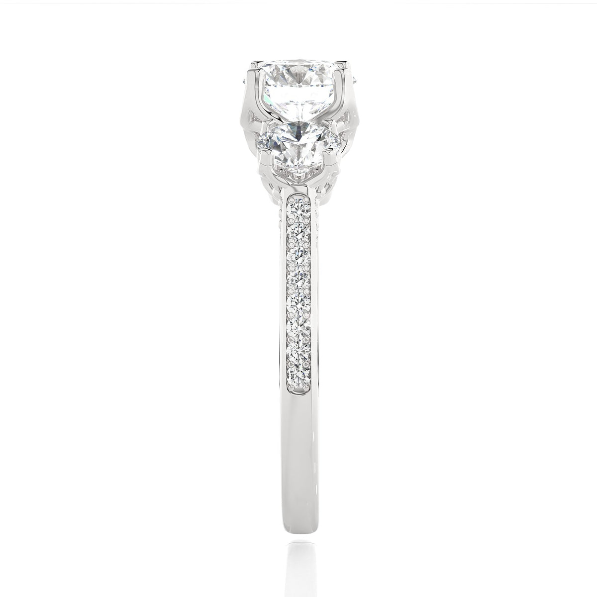 Solitaire Ring R3_RD_114 - WG
