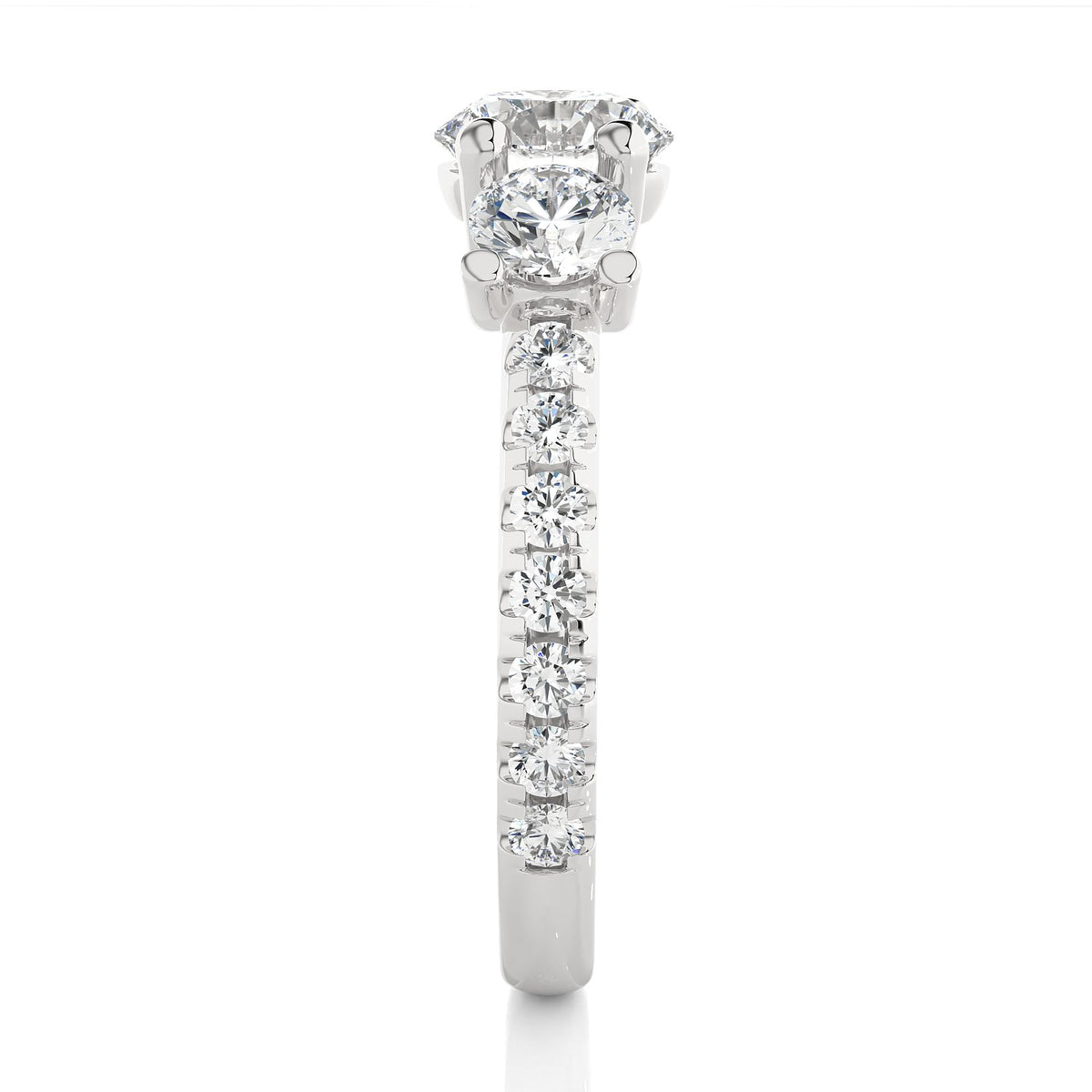 Solitaire Ring R3_RD_120 - WG