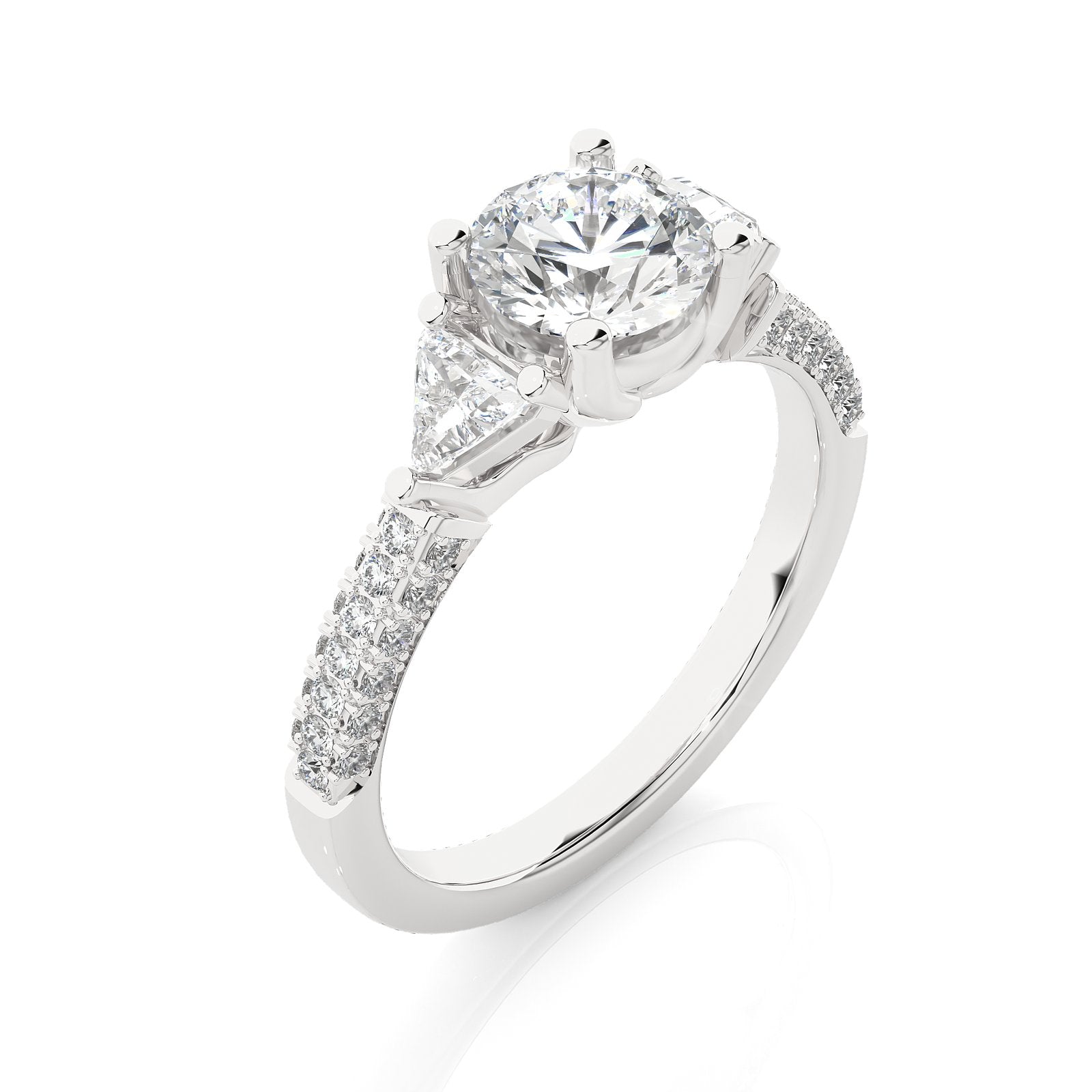 Solitaire Ring R3_RD_101 - WG