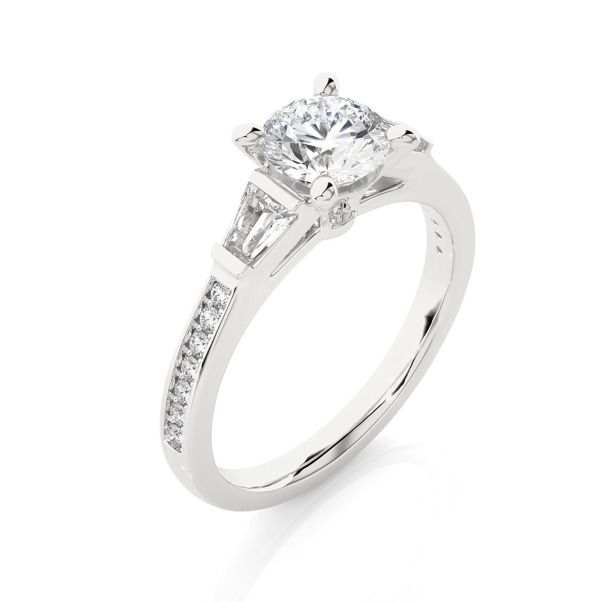 Solitaire Ring R3_RD_125 - WG