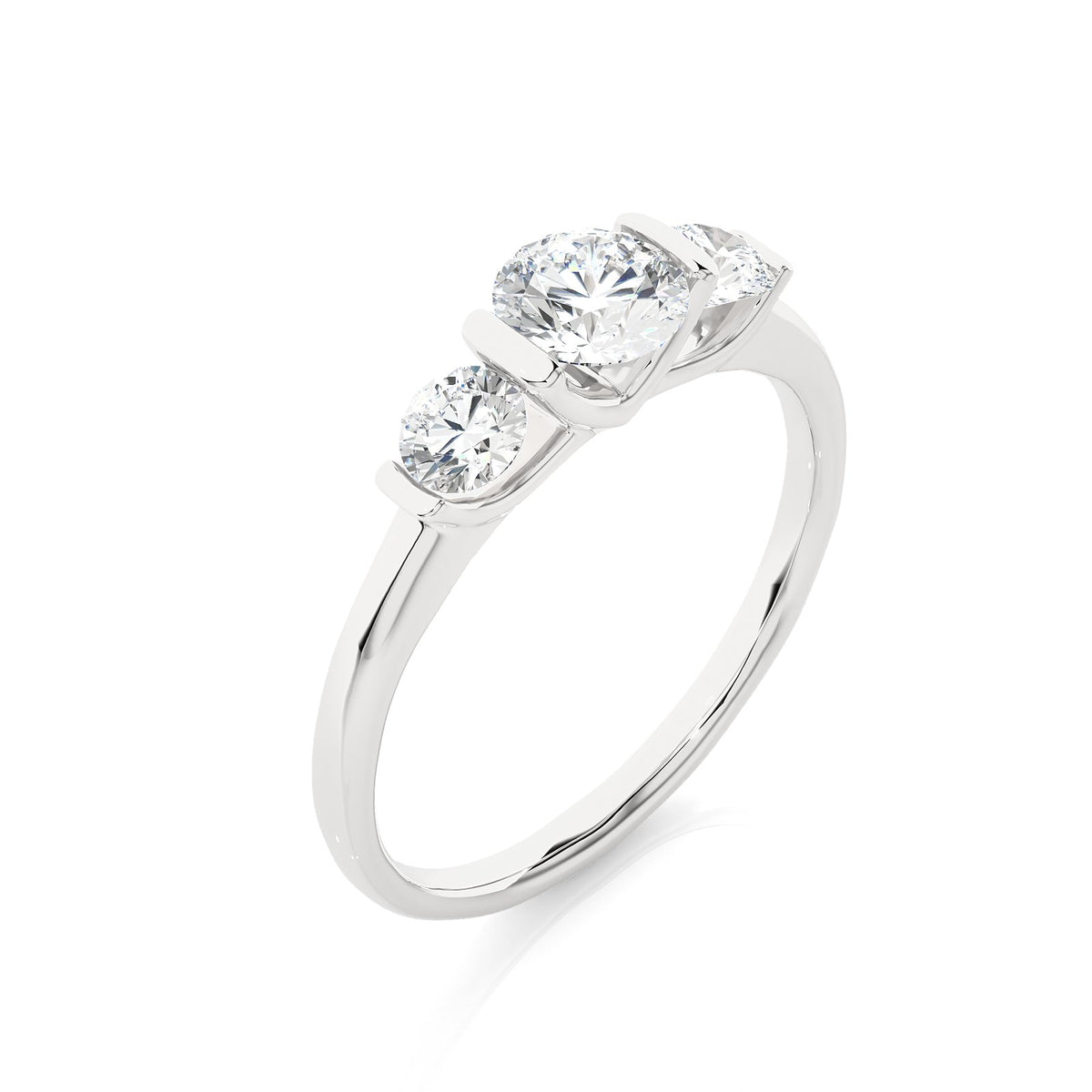 Solitaire Ring R3_RD_164 - WG