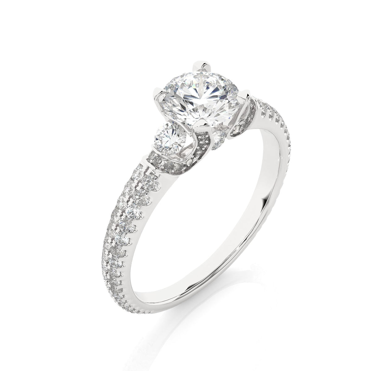Solitaire Ring R3_RD_148 - WG
