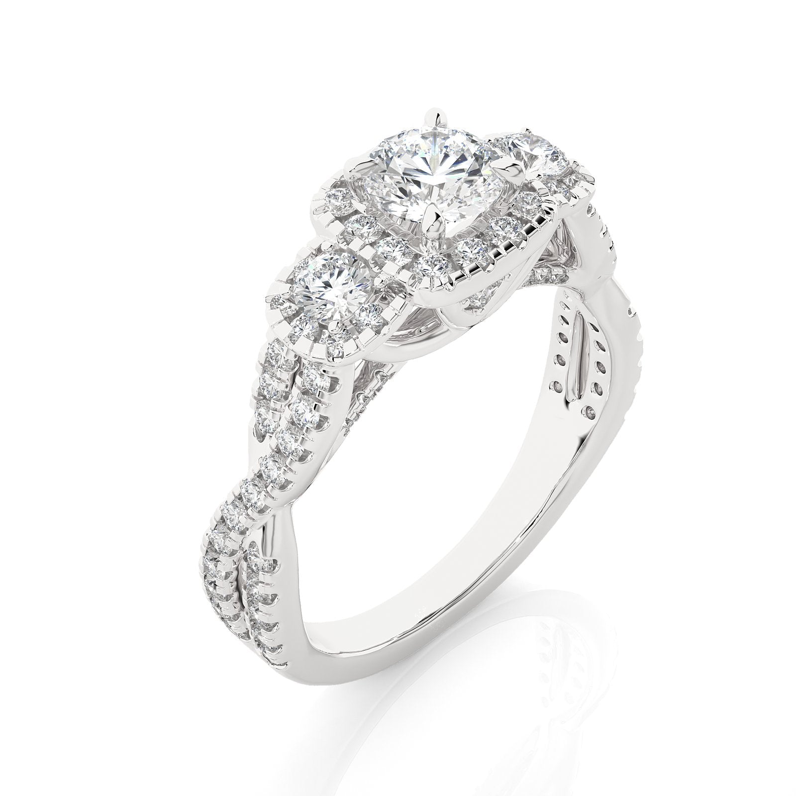 Solitaire Ring R3_RD_172 - WG
