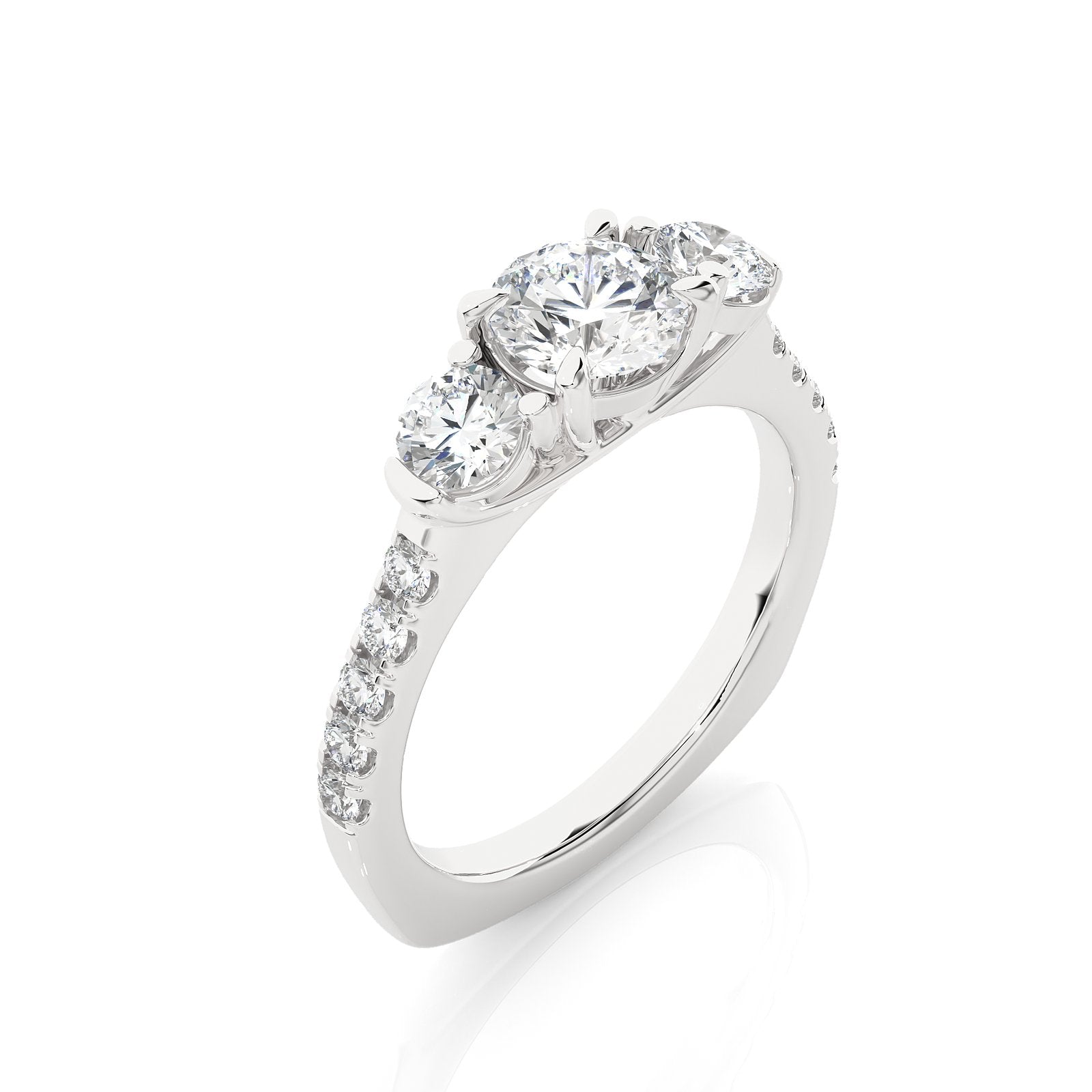 Solitaire Ring R3_RD_145 - WG