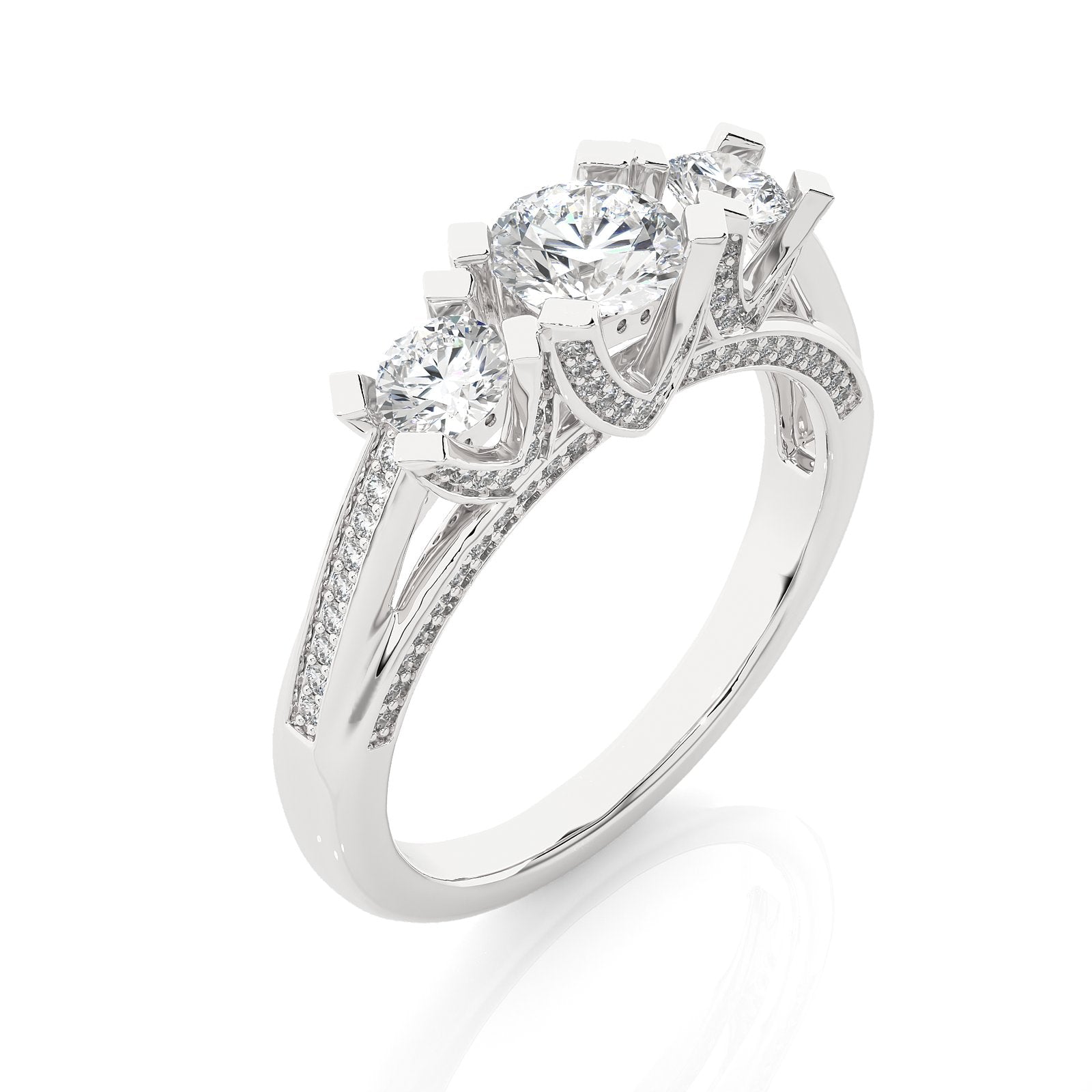 Solitaire Ring R3_RD_171 - WG