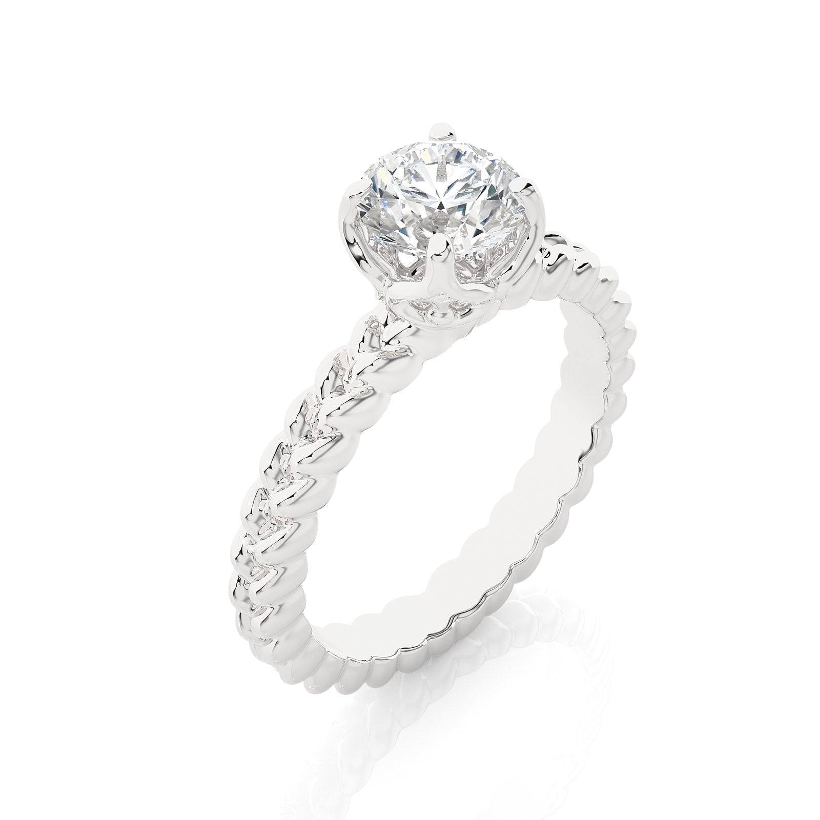 Solitaire Ring RS_RD_121 - WG