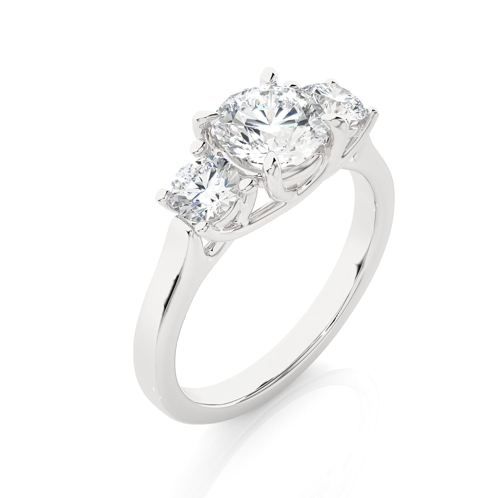 Solitaire Ring R3_RD_105 - WG