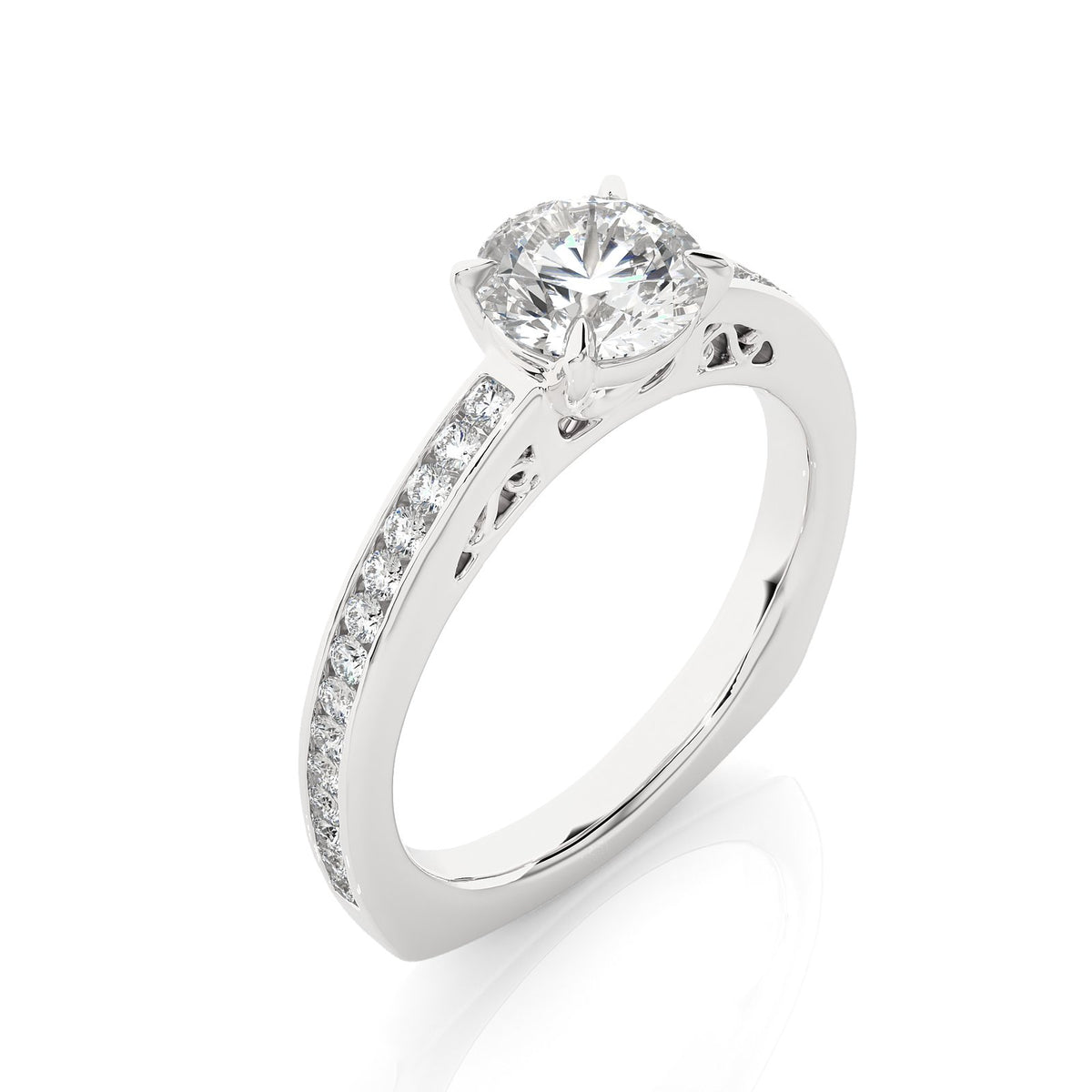 Solitaire Ring RC_CU_171 - WG