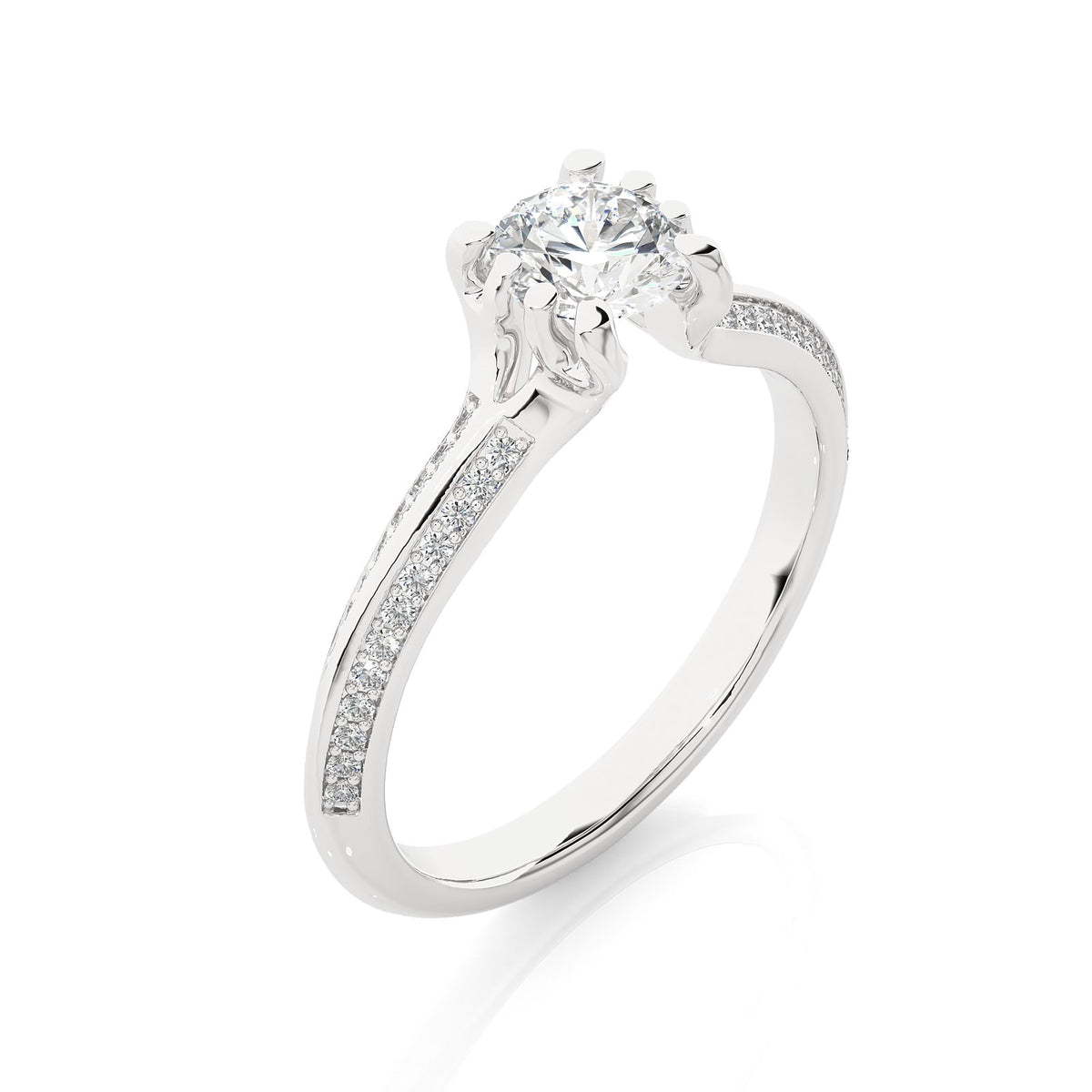 Solitaire Ring RP_RD_170 - WG