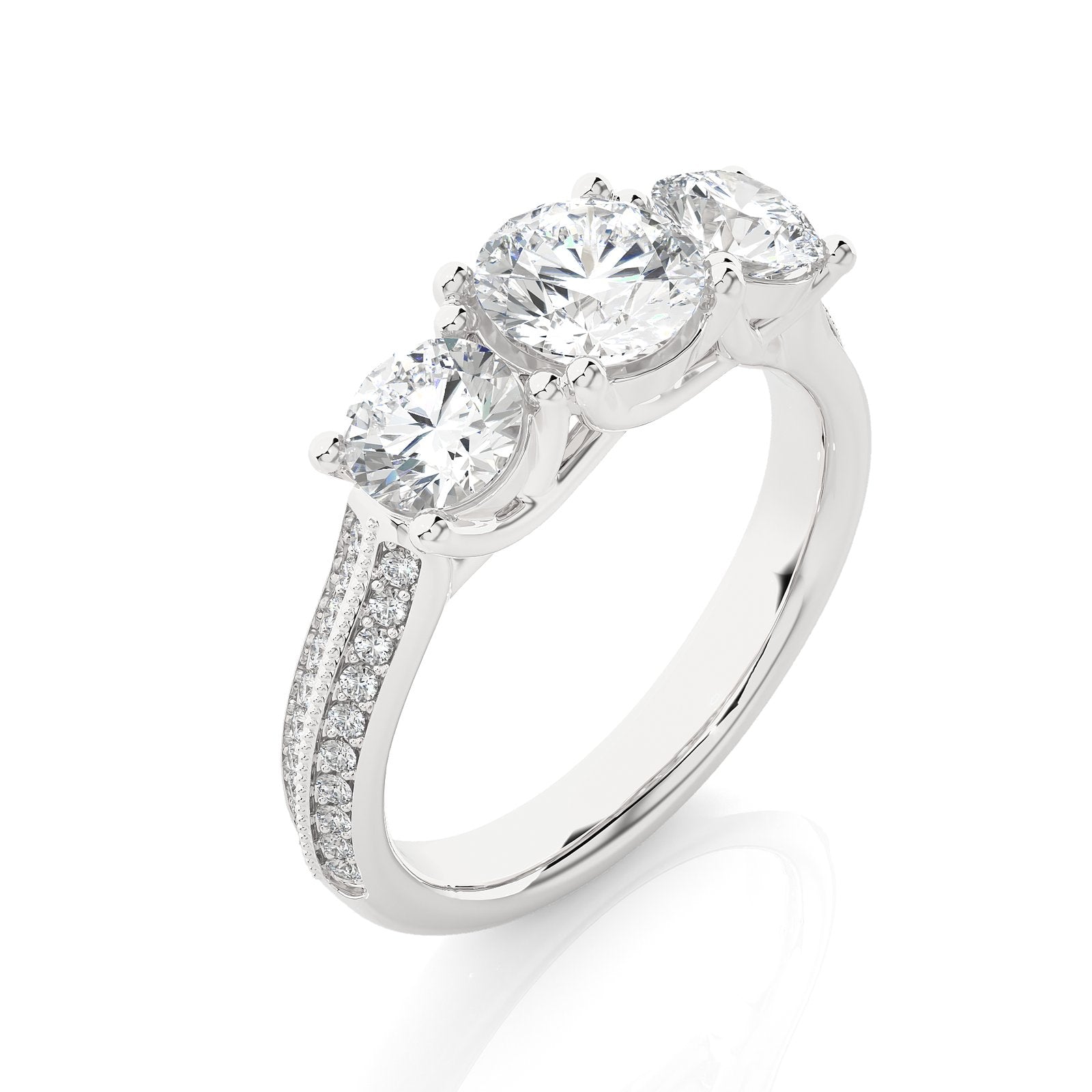 Solitaire Ring R3_RD_137 - WG