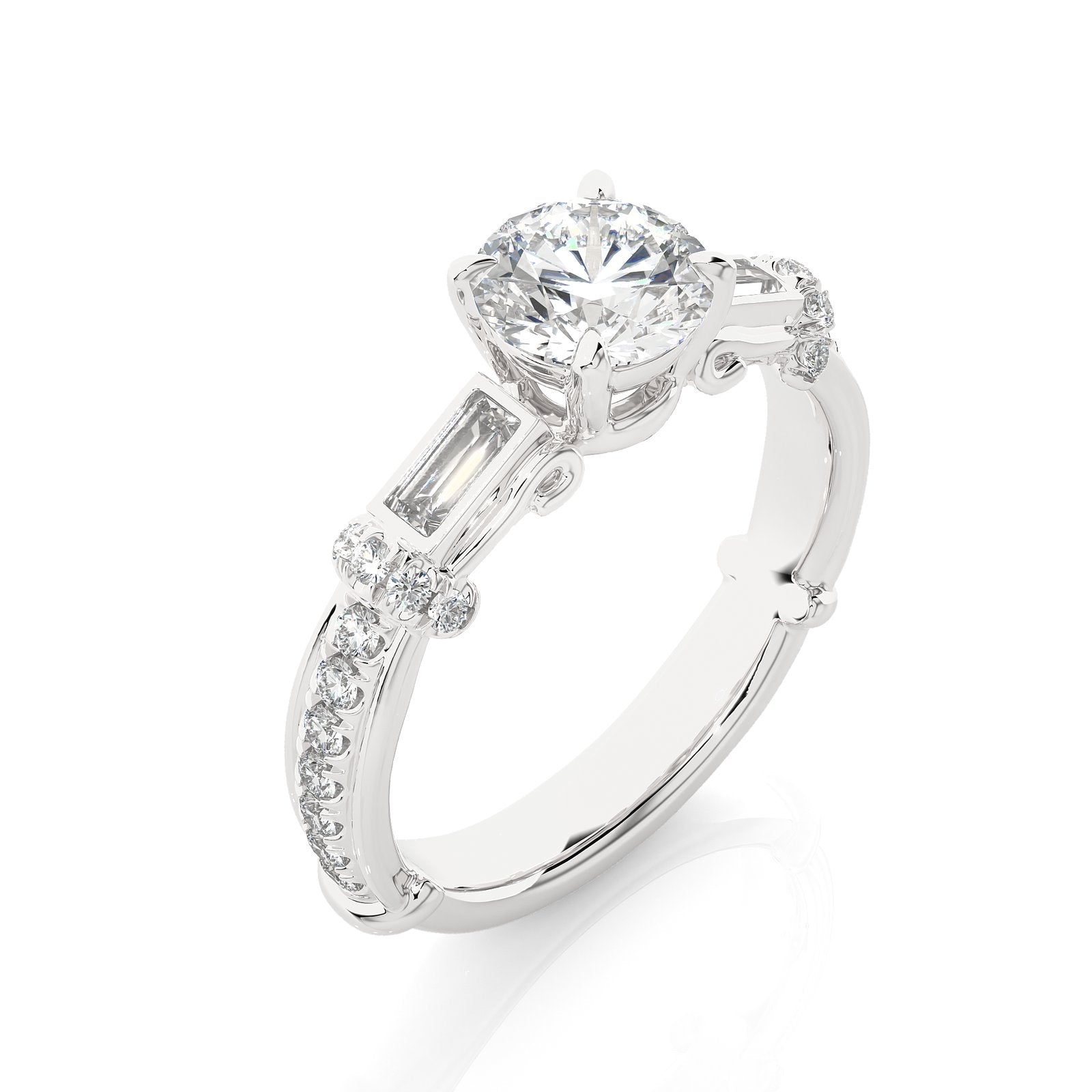 Solitaire Ring RC_RD_172 - WG