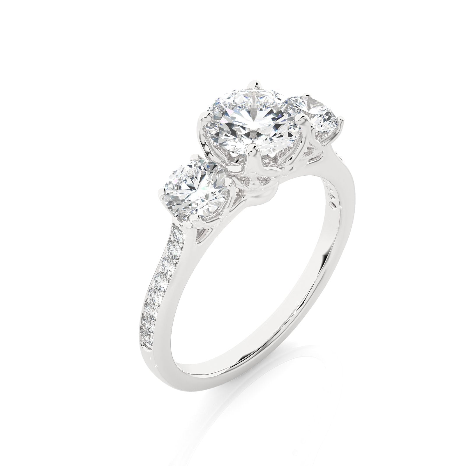 Solitaire Ring R3_RD_115 - WG