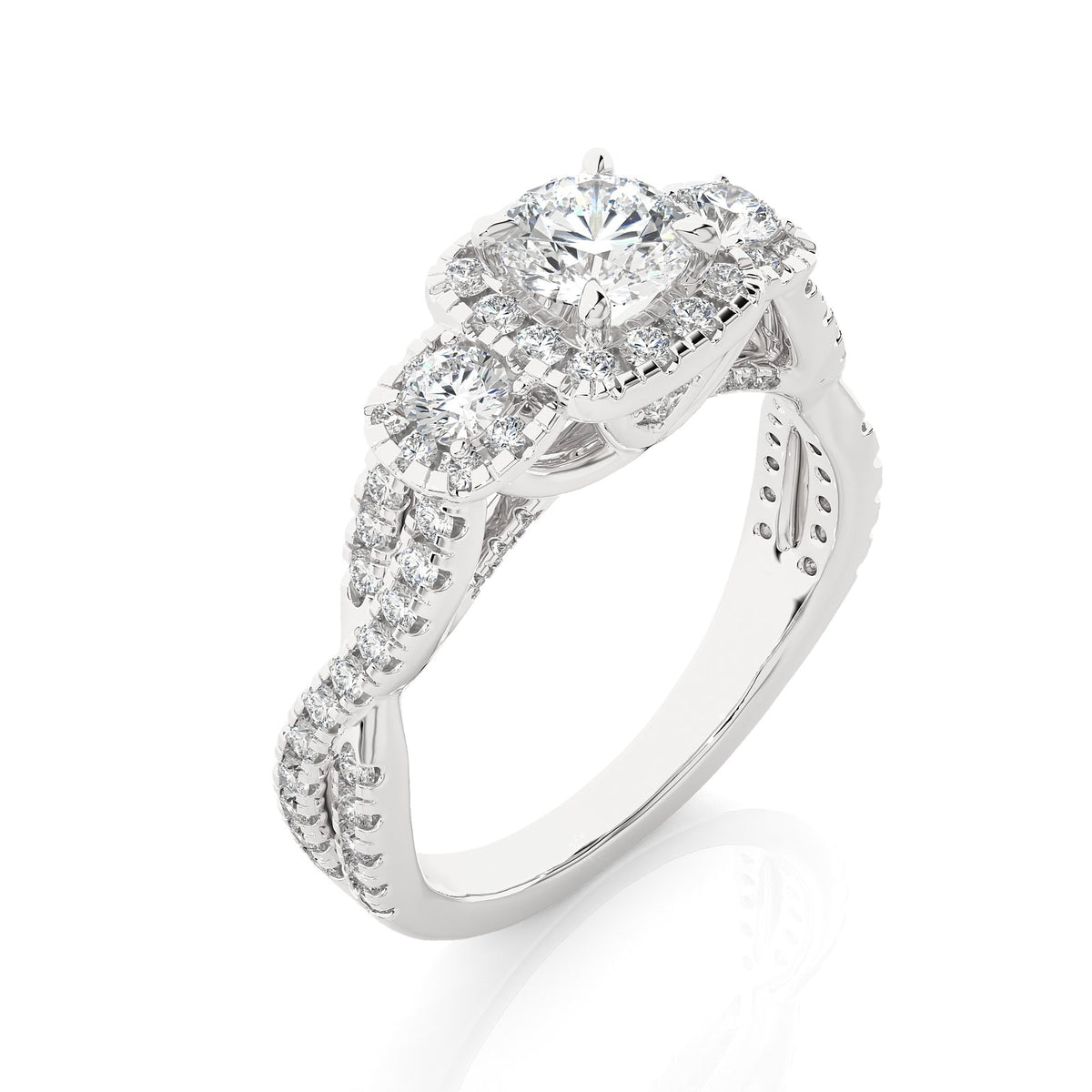 Solitaire Ring R3_RD_172 - WG