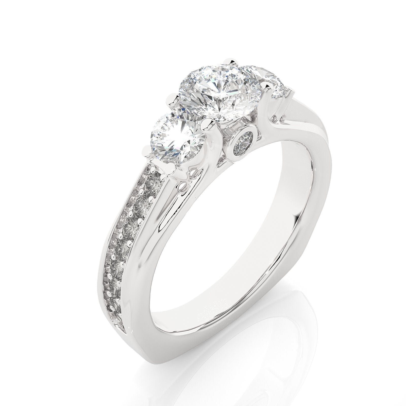 Solitaire Ring R3_RD_144 - WG