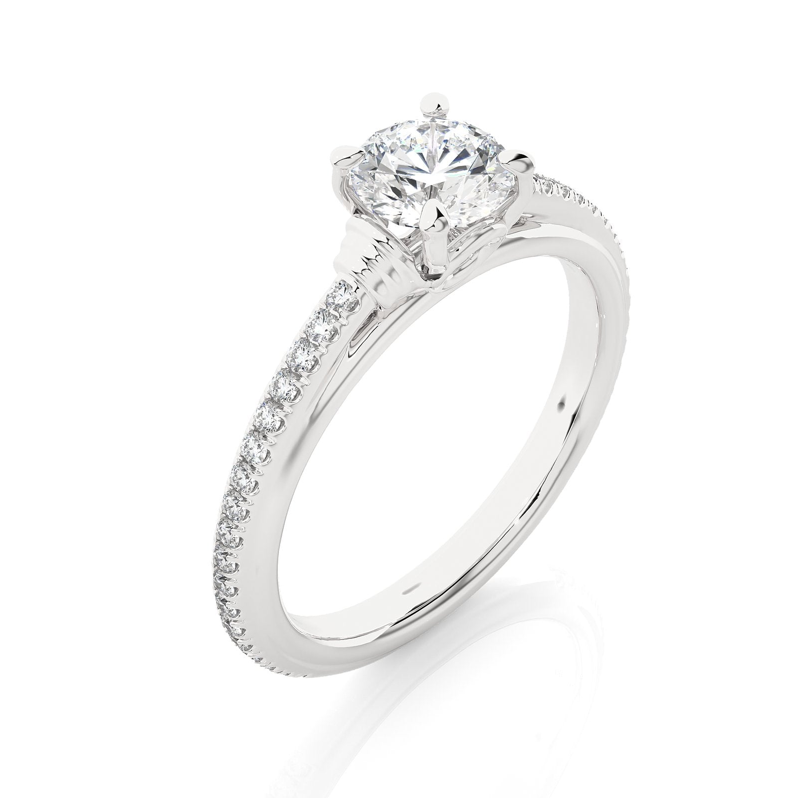 Solitaire Ring RC_RD_243 - WG