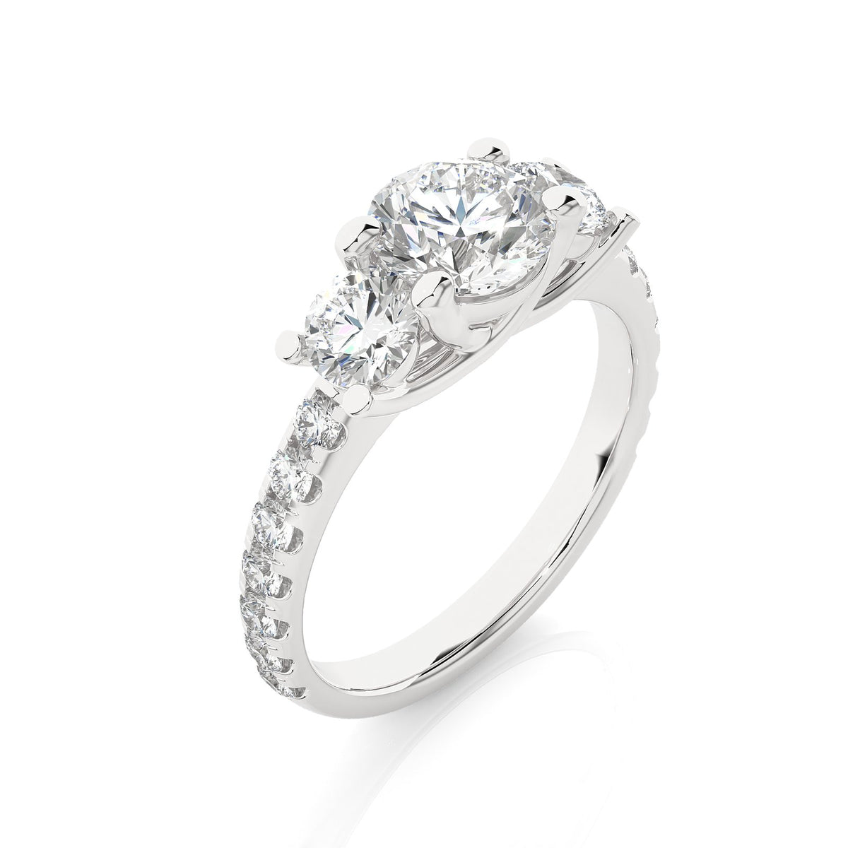 Solitaire Ring R3_RD_121 - WG