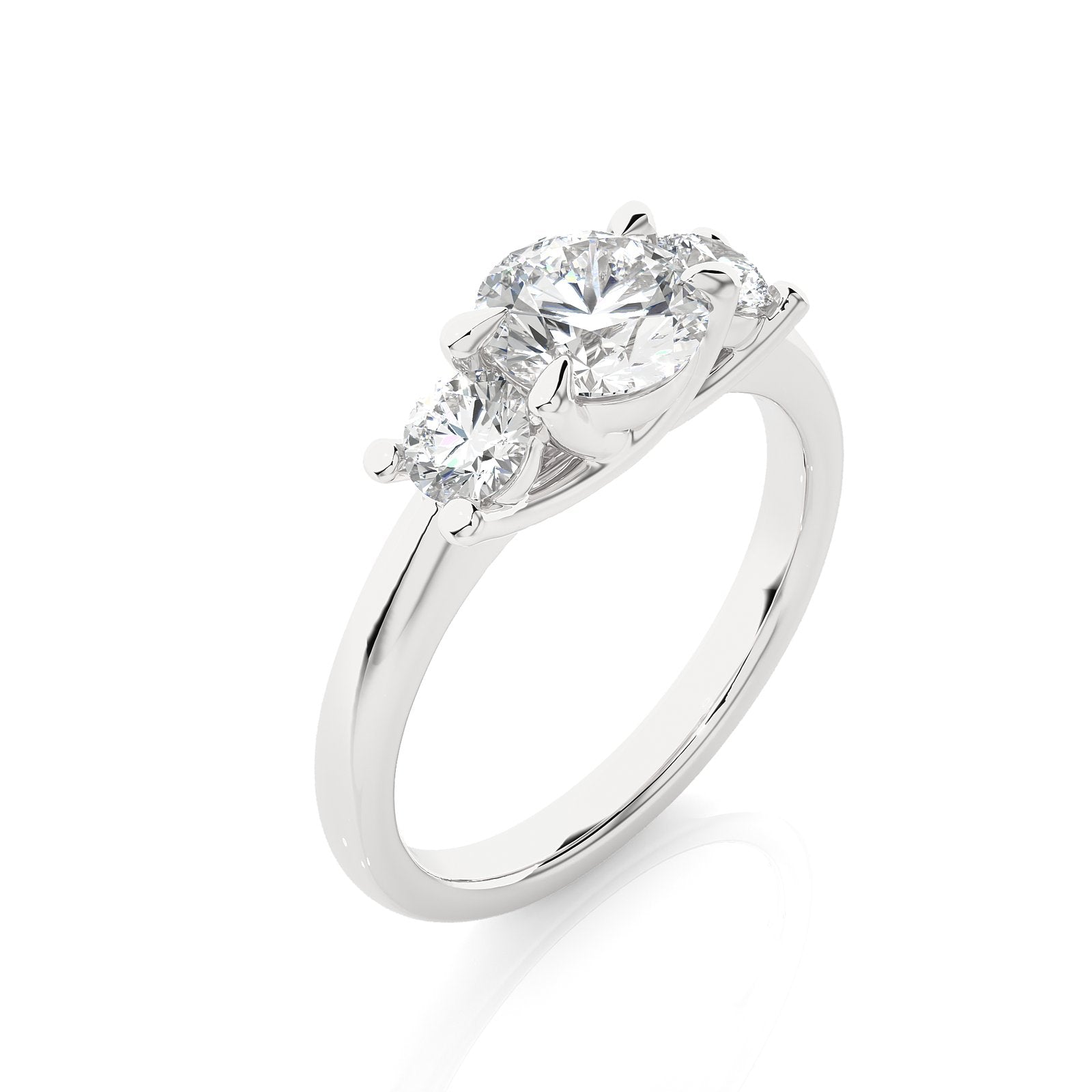 Solitaire Ring R3_RD_138 - WG