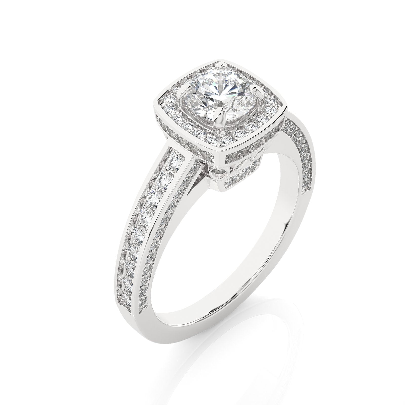 Solitaire Ring RH_RD_177 - WG