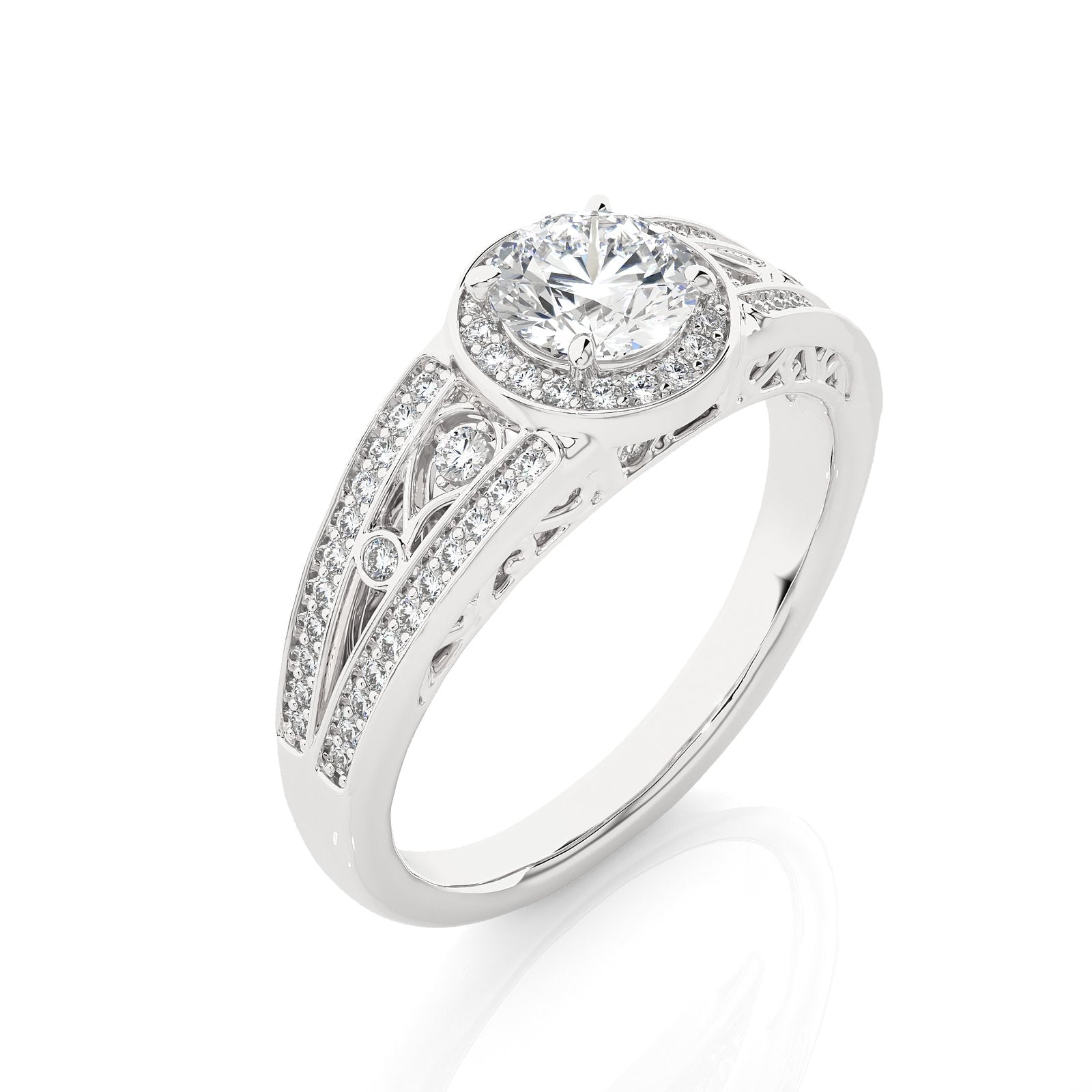 Solitaire Ring RH_RD_208 - WG