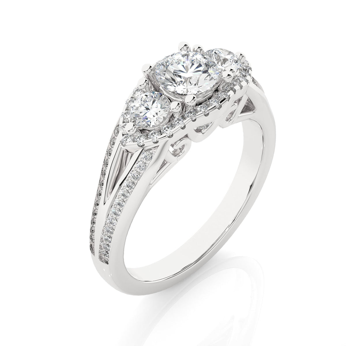 Solitaire Ring R3_RD_173 - WG