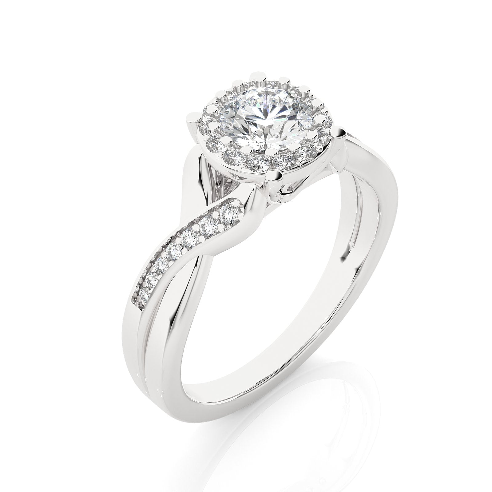 Solitaire Ring RH_RD_175 - WG