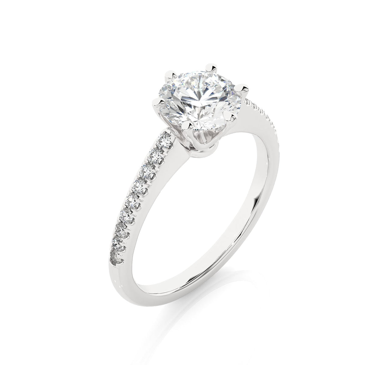 Solitaire Ring RC_RD_150 - WG