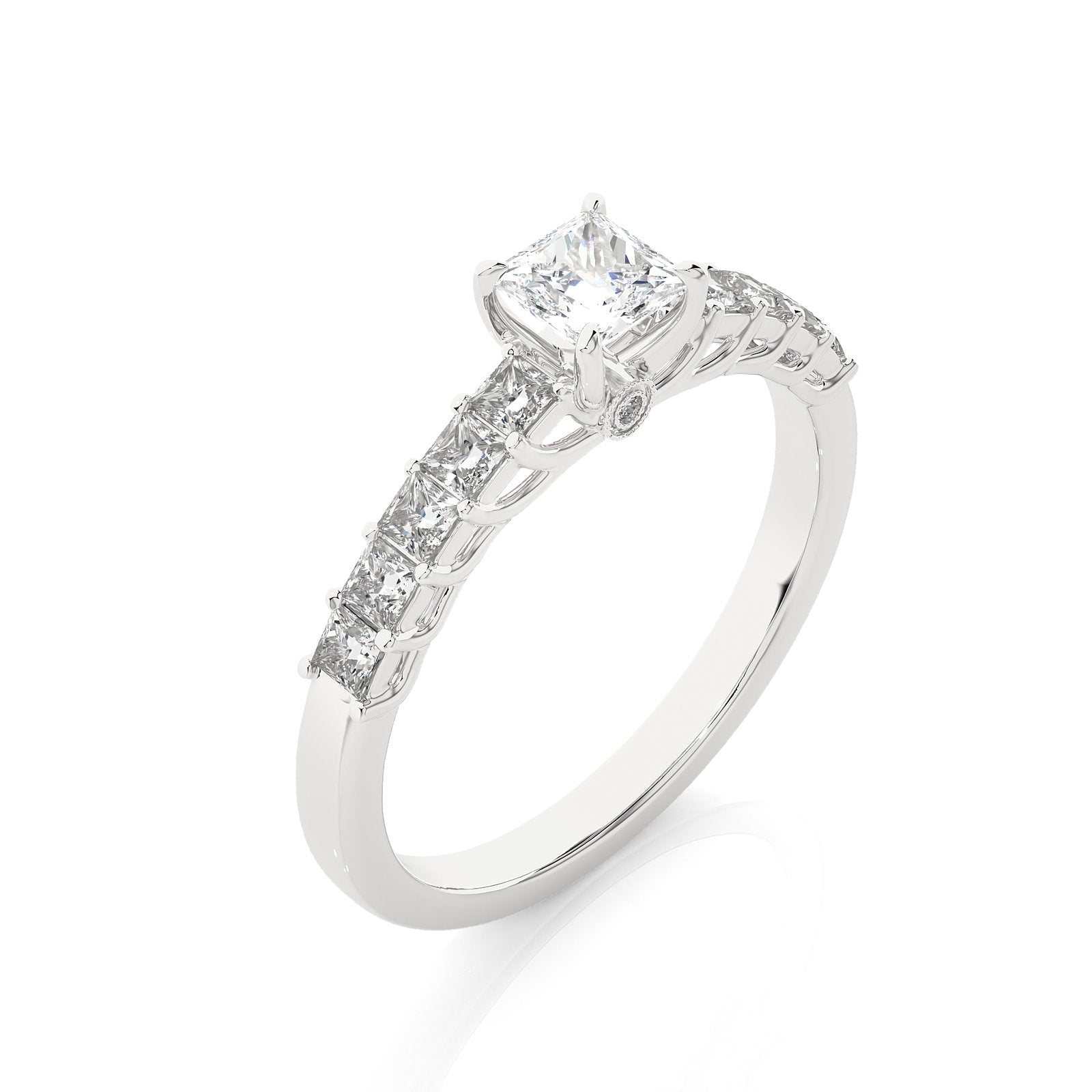 Solitaire Ring RC_PR_223 - WG