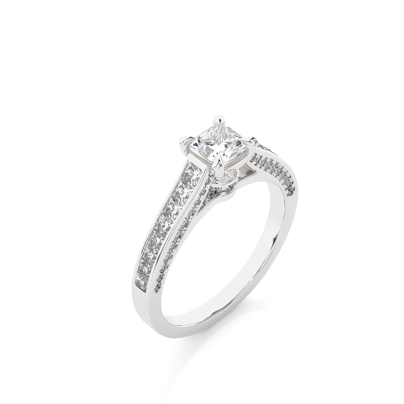 Solitaire Ring RC_PR_271 - WG