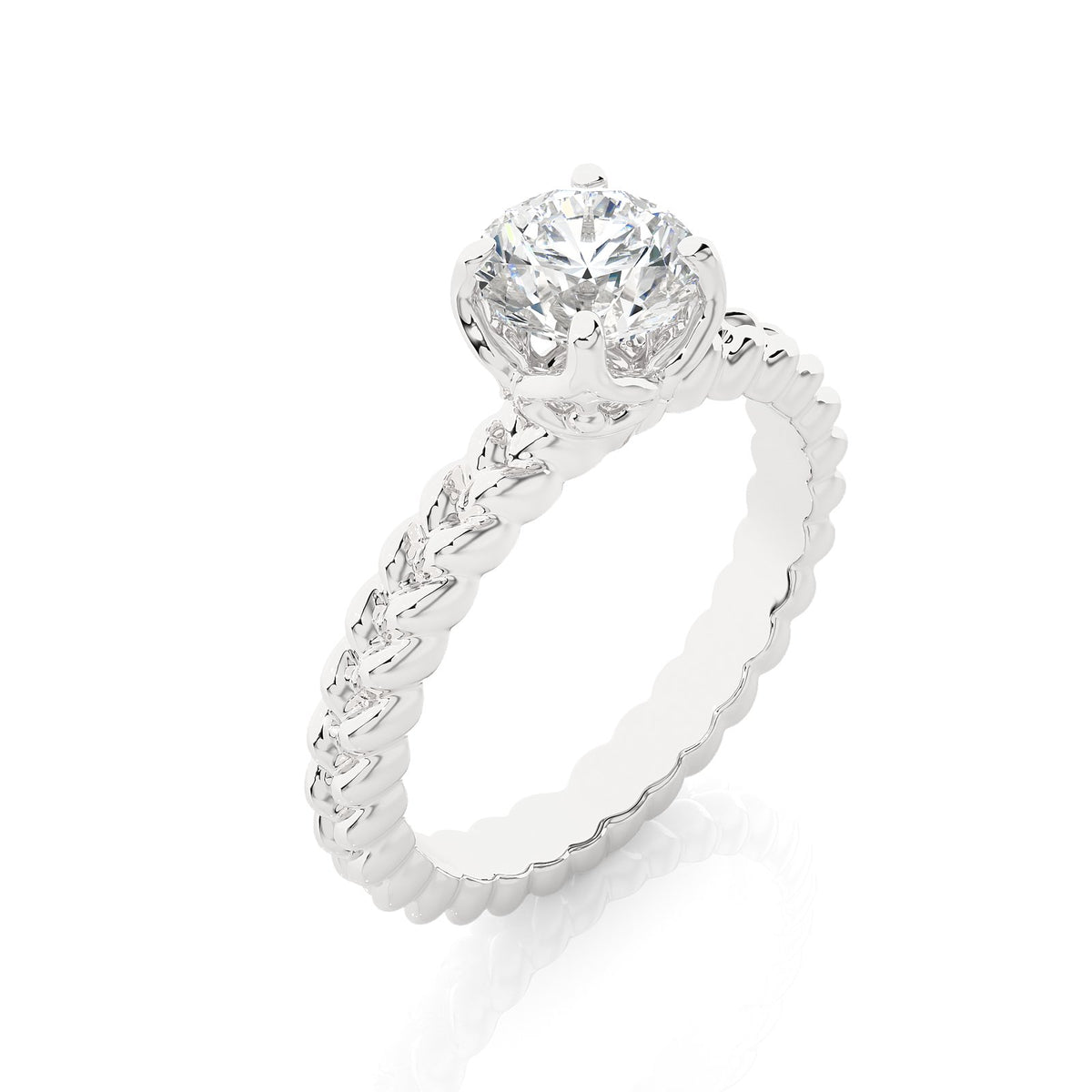 Solitaire Ring RS_RD_121 - WG