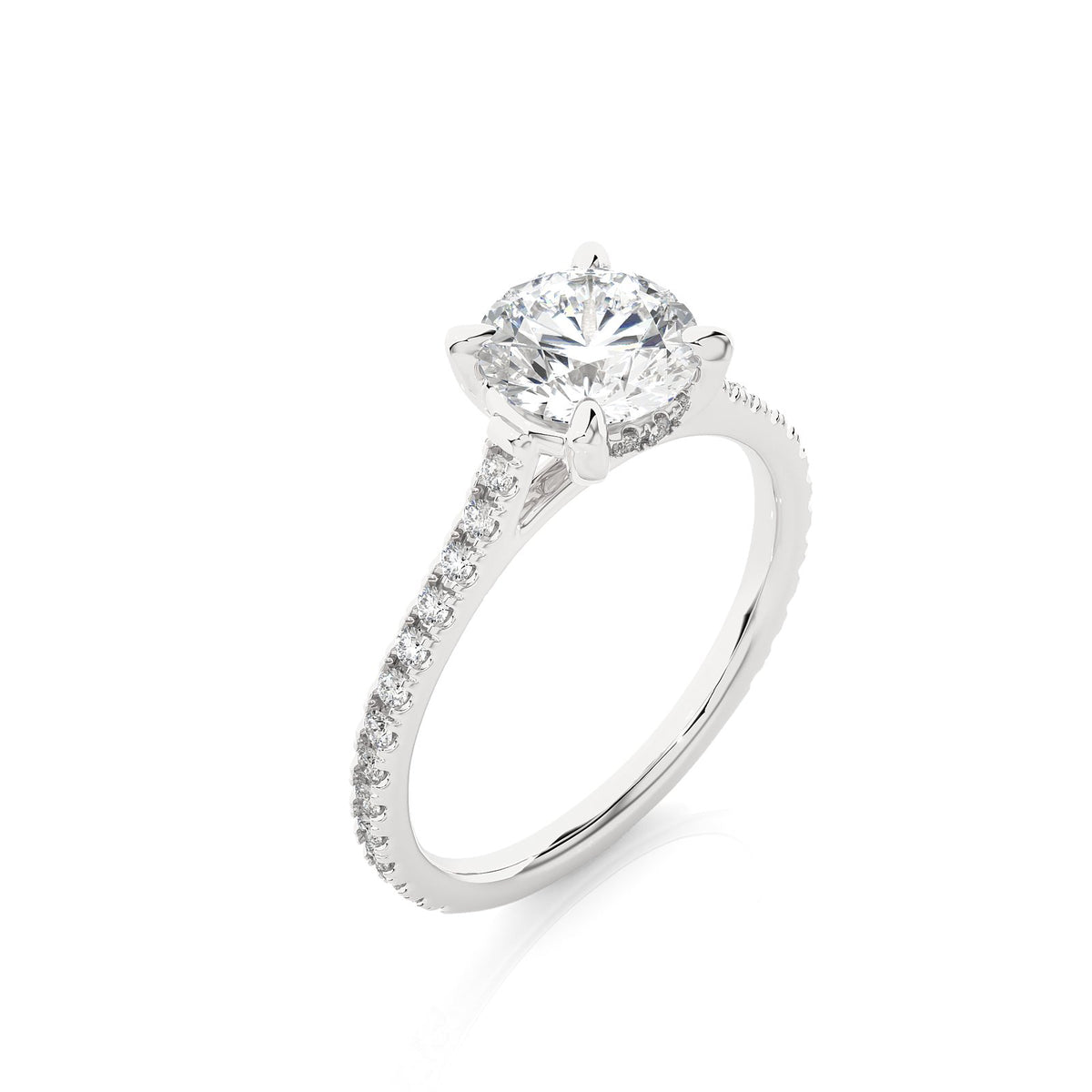 Solitaire Ring RC_RD_114 - WG